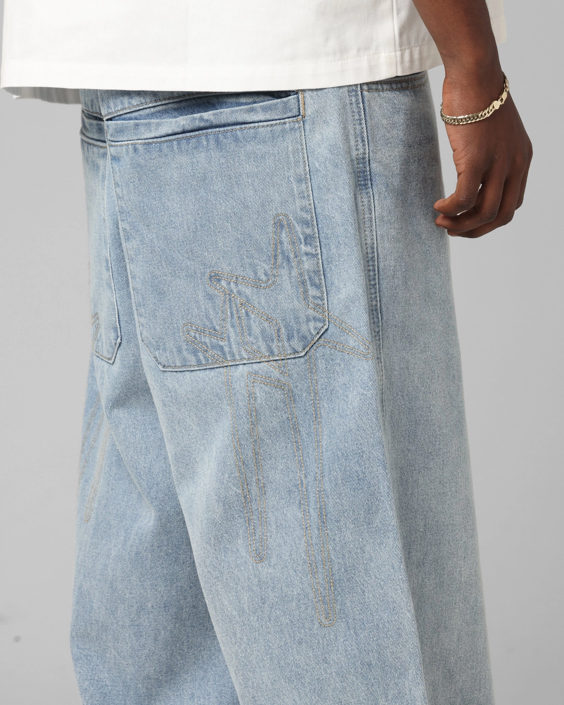 Loiter Star Born Jeans Washed Blue Mood Layer