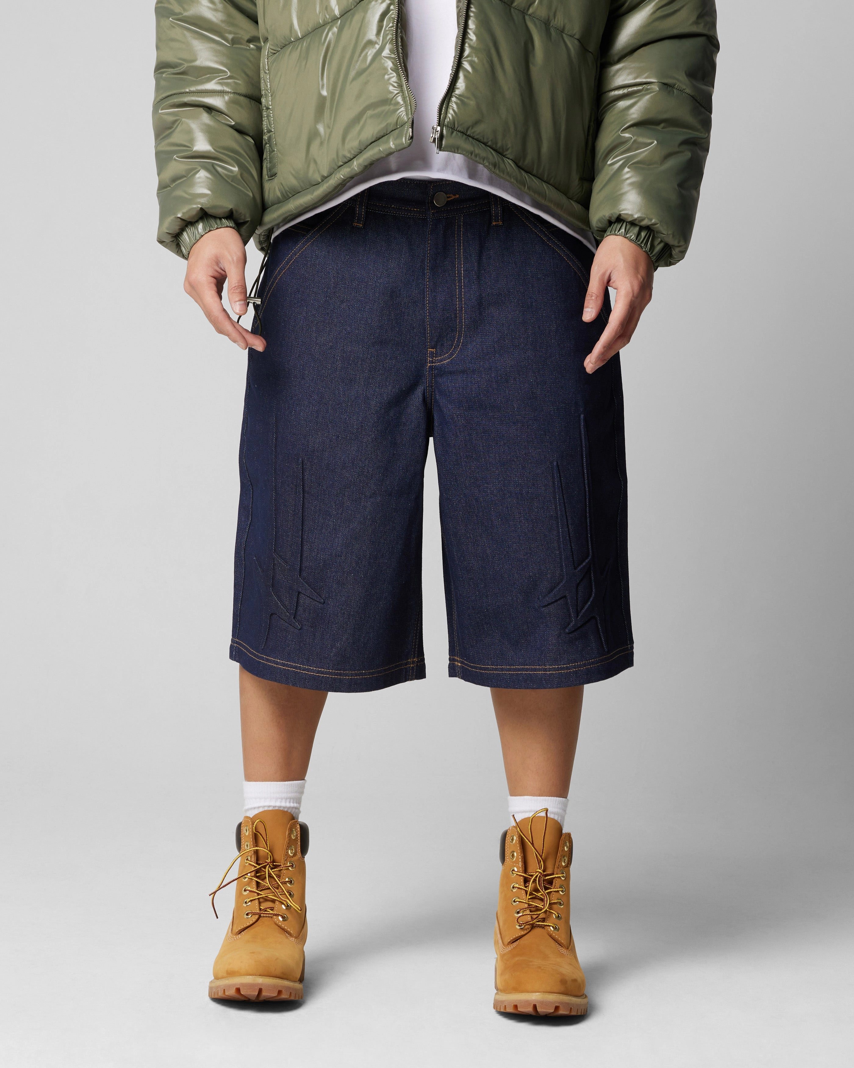 Loiter Star Child Jorts Indigo color - fast Yoga wear