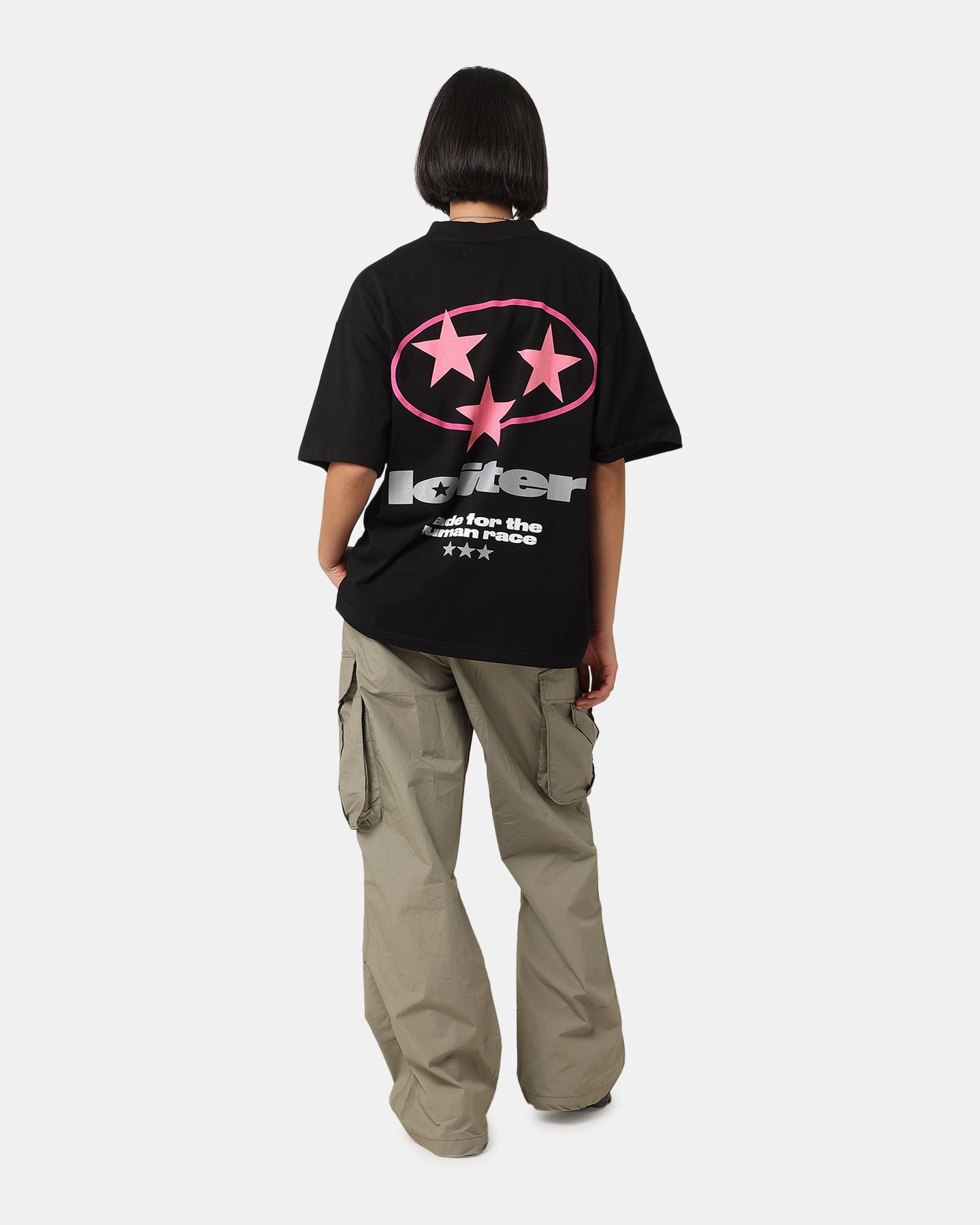 Loiter Star Child T-Shirt Black SeamlessConstruction Skin Friendly Lining