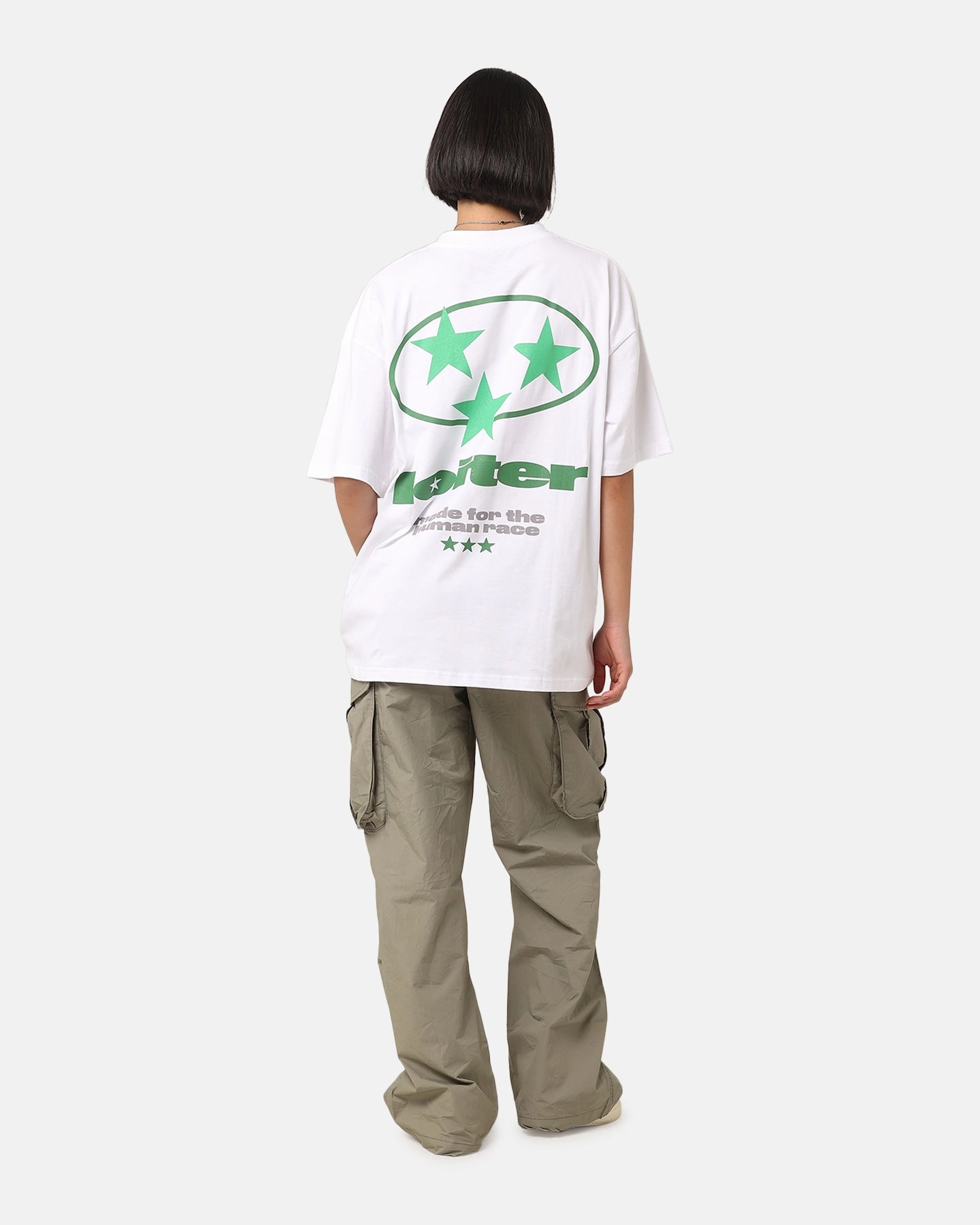Fashion Forward Anti-pilling Loiter Star Child T-Shirt White