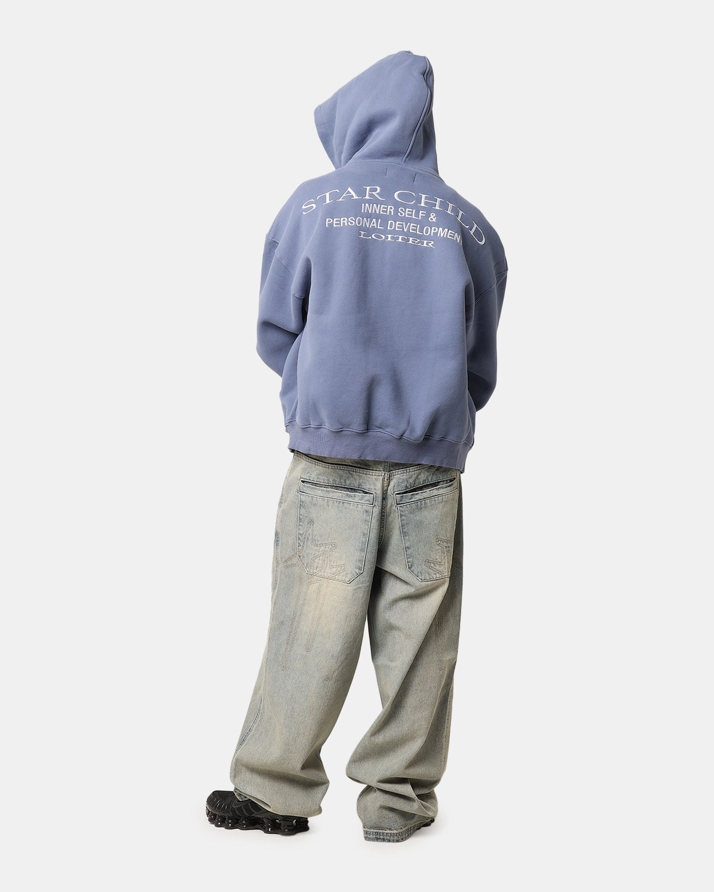 Loiter Star Child Zip Hoodie Navy Improve