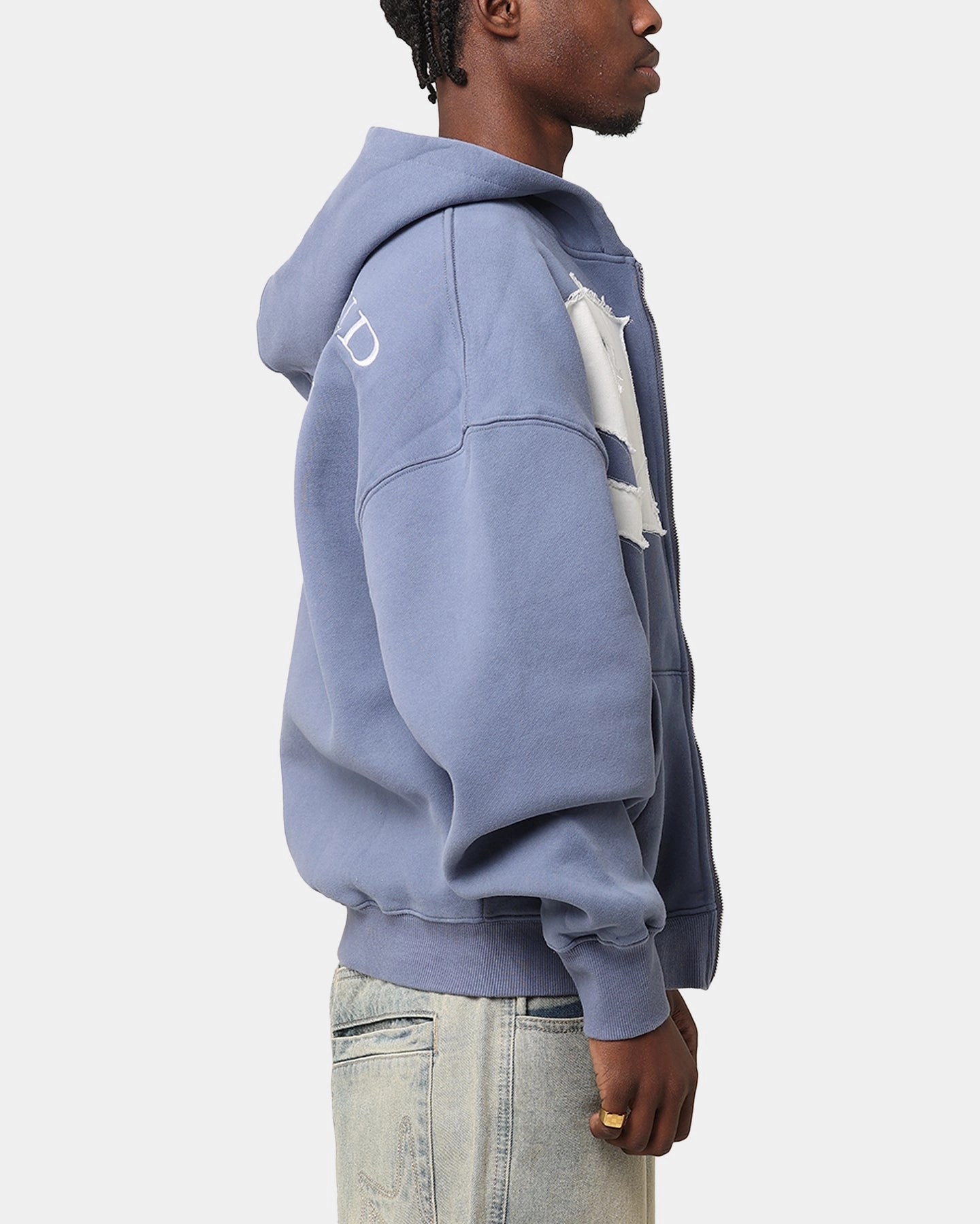 Loiter Star Child Zip Hoodie Navy Hike Recycled Material