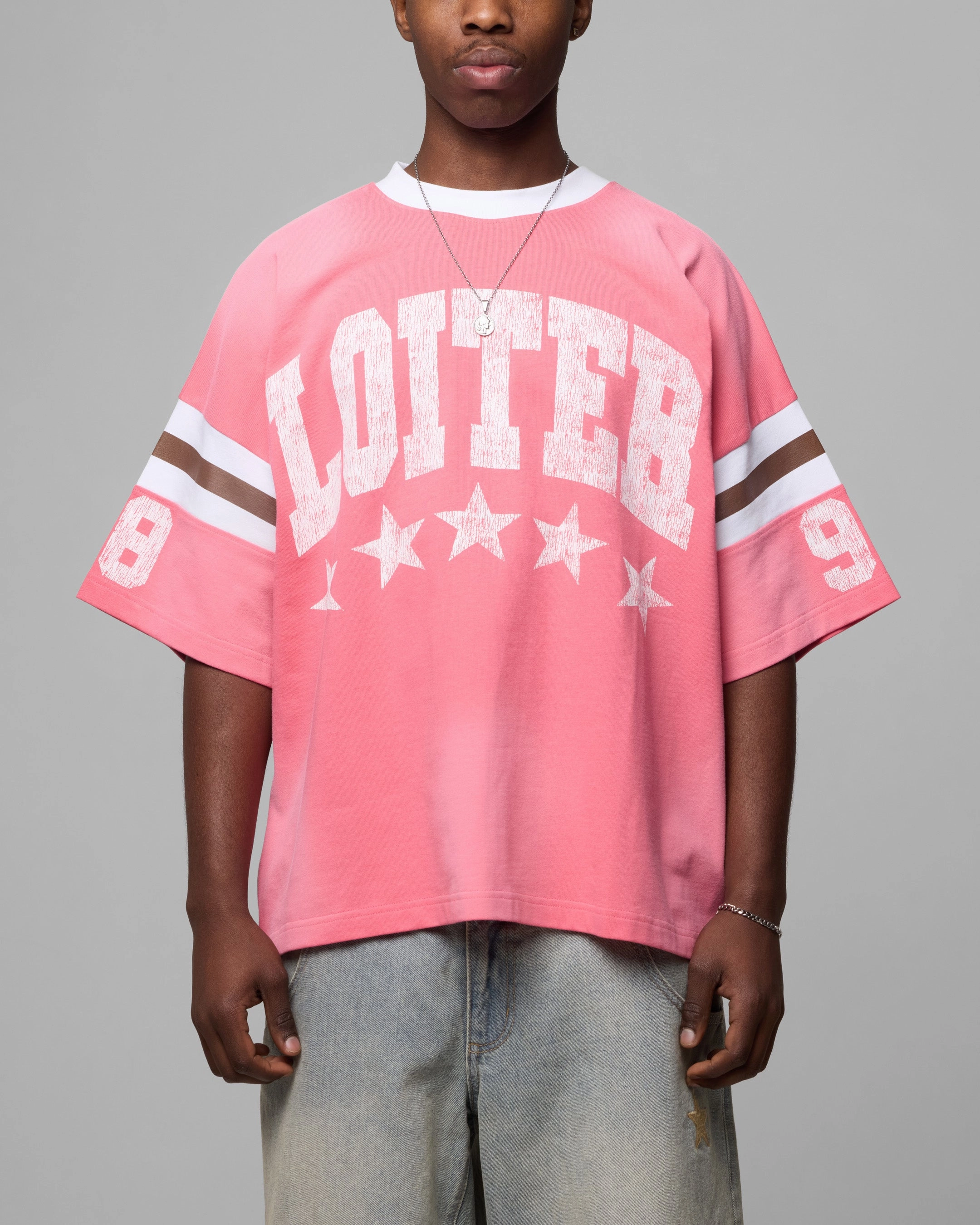 Loiter Star Jersey T-Shirt Pink budget-friendly