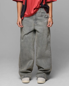 Loiter Star Walker Wide Leg Jean Washed Blue Neutral Choice