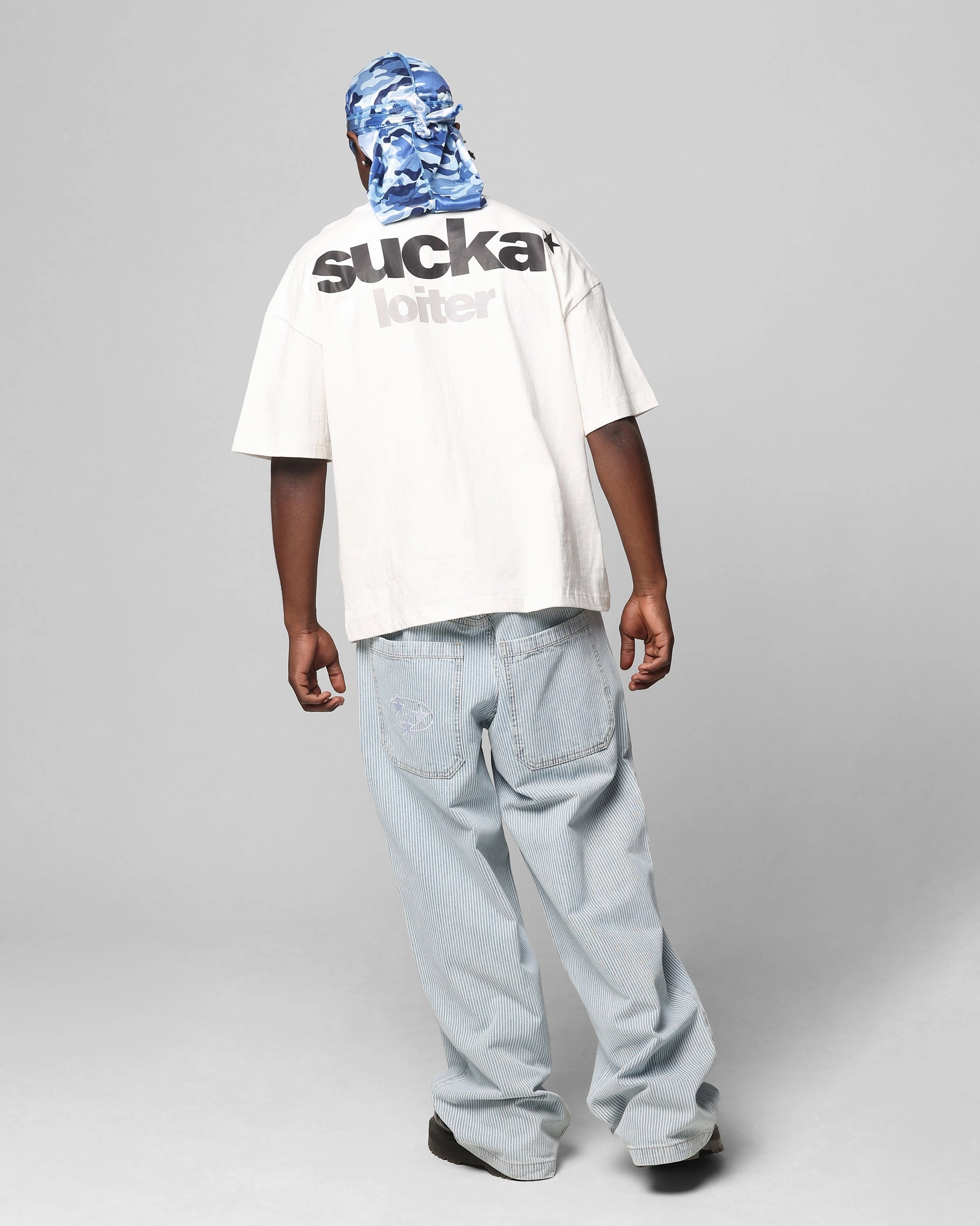Loiter Sucka T-Shirt Off White Minimal Outfit Timeless Must-Have