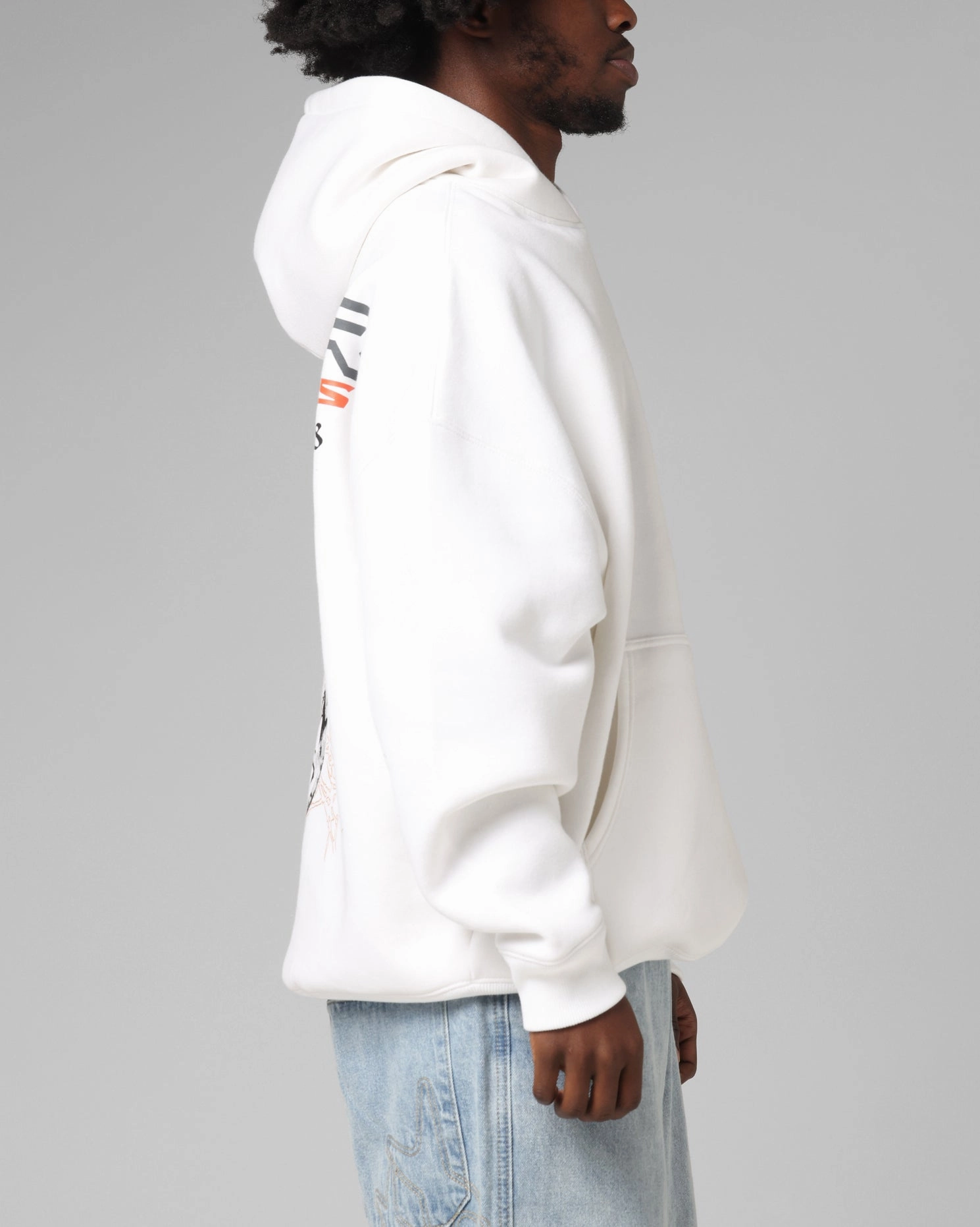Shape - functional Reliable Loiter Summer Motocross Hoodie White