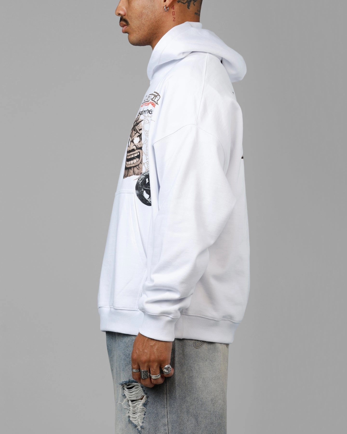vacation Loiter Summer Motocross Premium Hoodie White