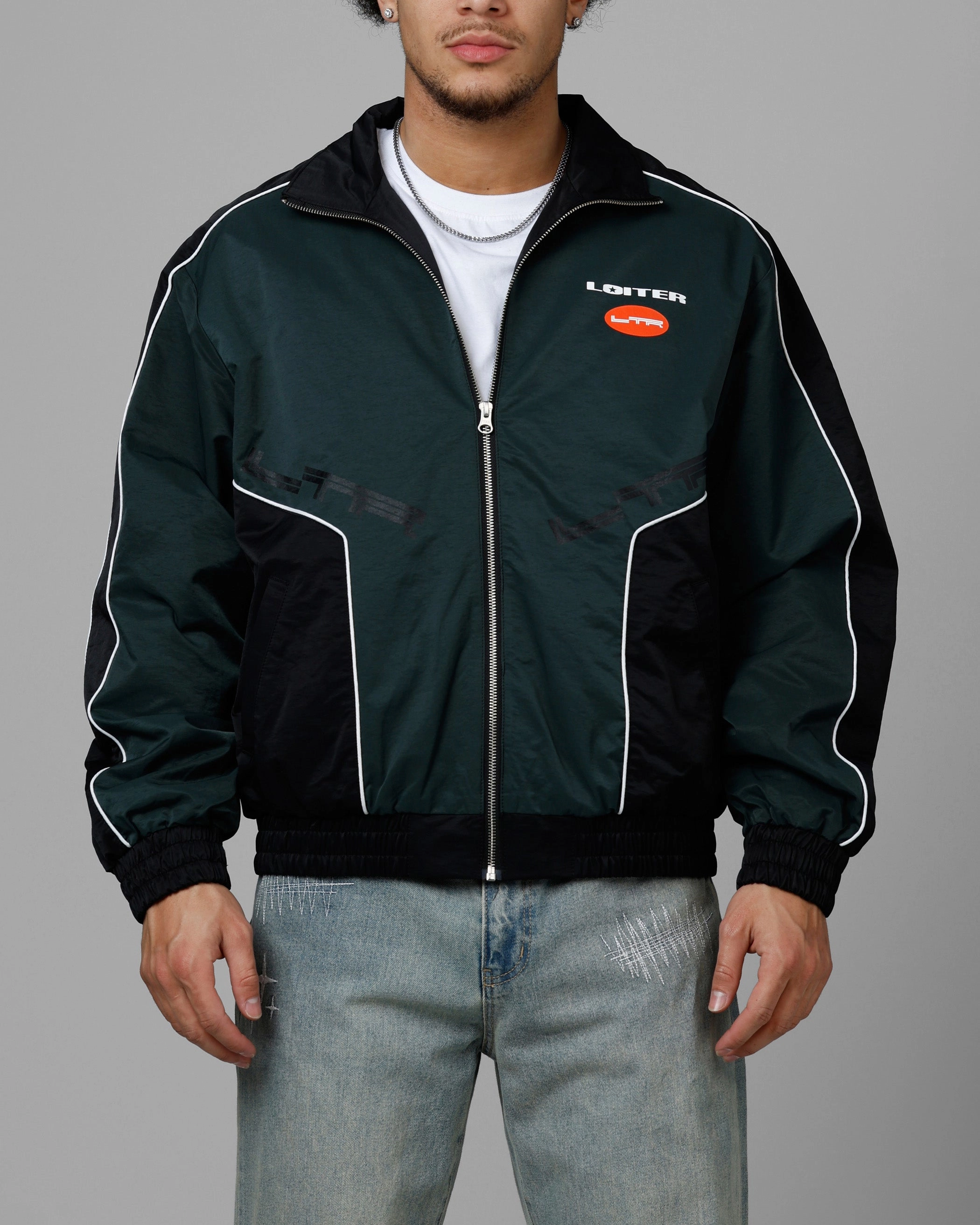 suburban residents Loiter Tactical Track Jacket Khaki