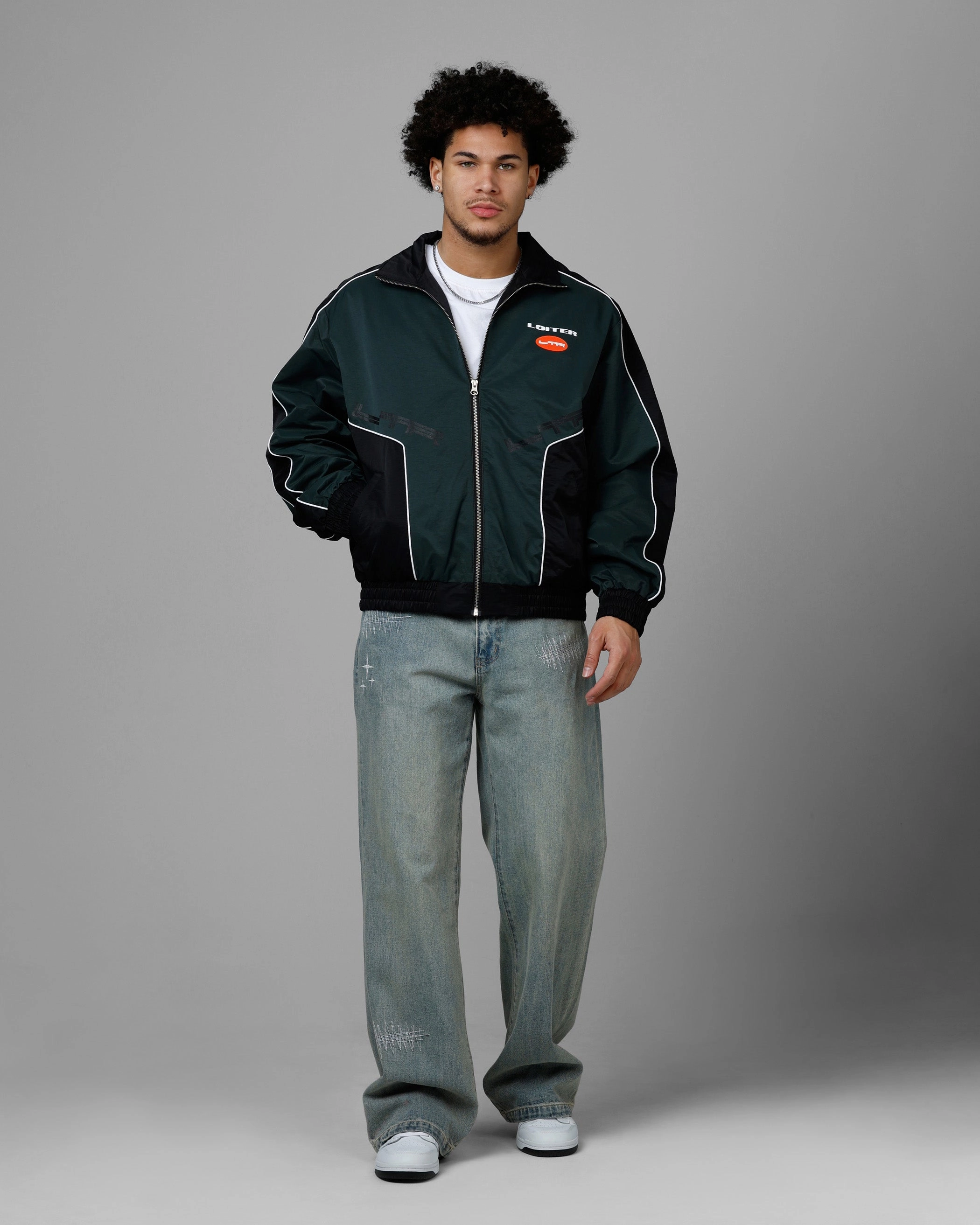 Loiter Tactical Track Jacket Khaki Lip-gloss High-quality