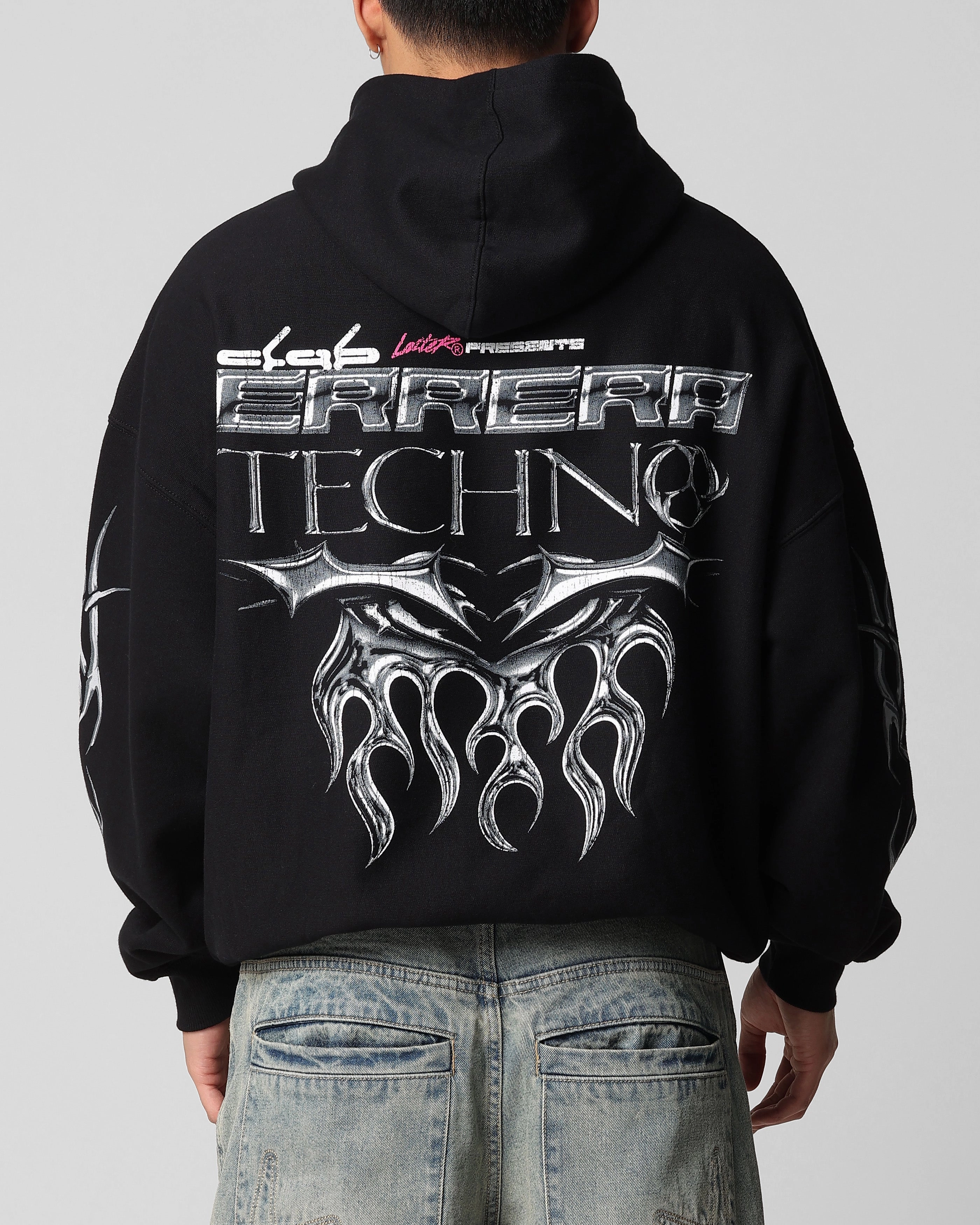 Loiter Techno Hoodie Black Flex Mobility System