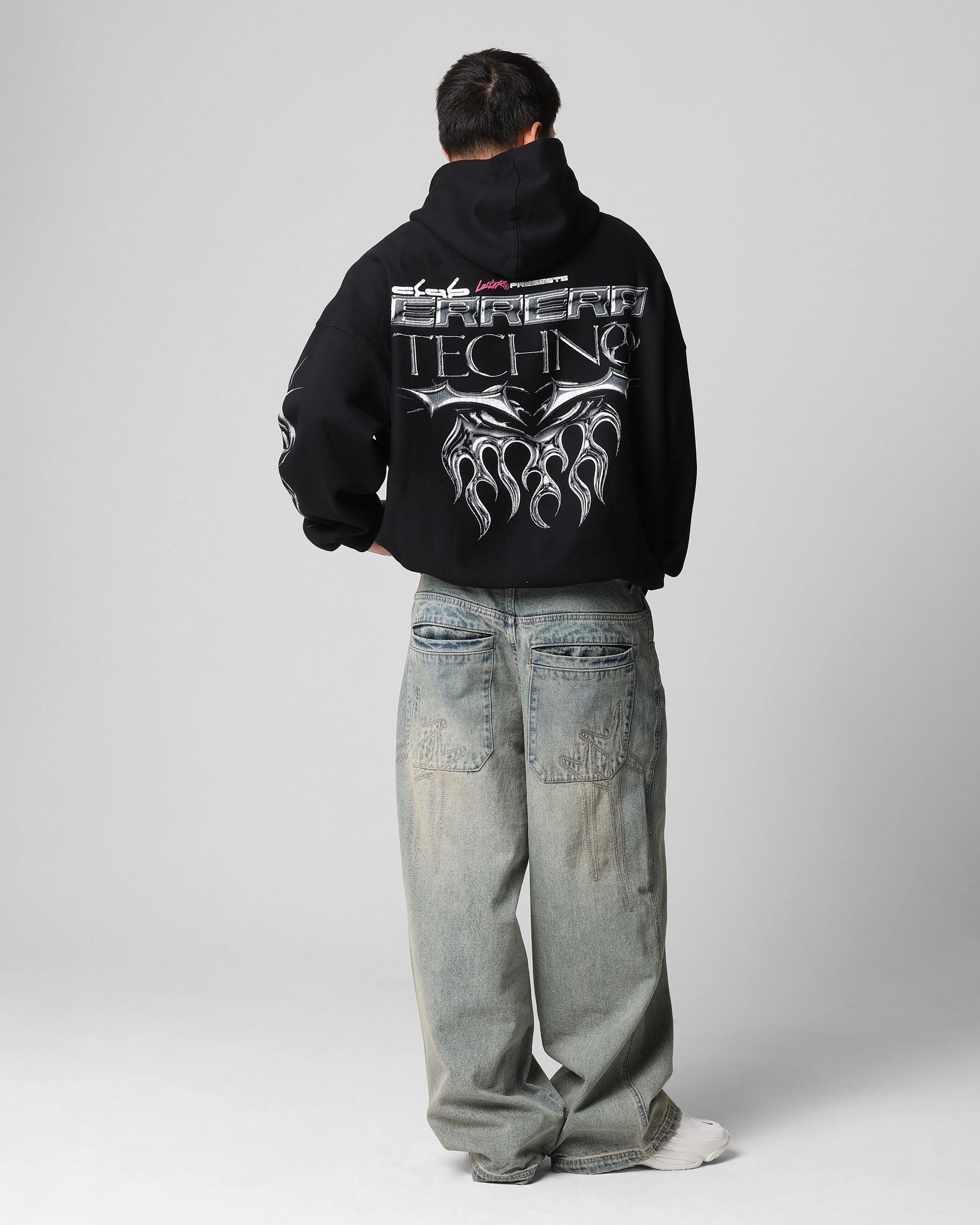 Work Layer Loiter Techno Hoodie Black