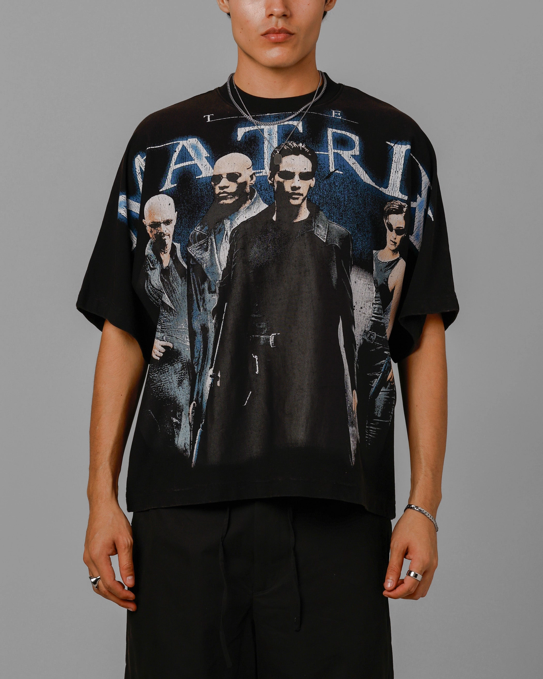 Loiter The Matrix Boxy T-Shirt Washed Black Fashion Must-Have