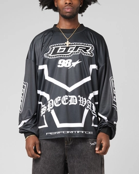 Loiter Thrill Racing Long Sleeve T-Shirt Black Top Rated