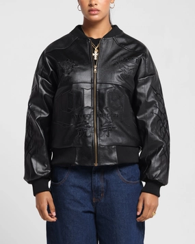 mountain vacation Loiter Tokyo Drift Vegan Leather Jacket Black