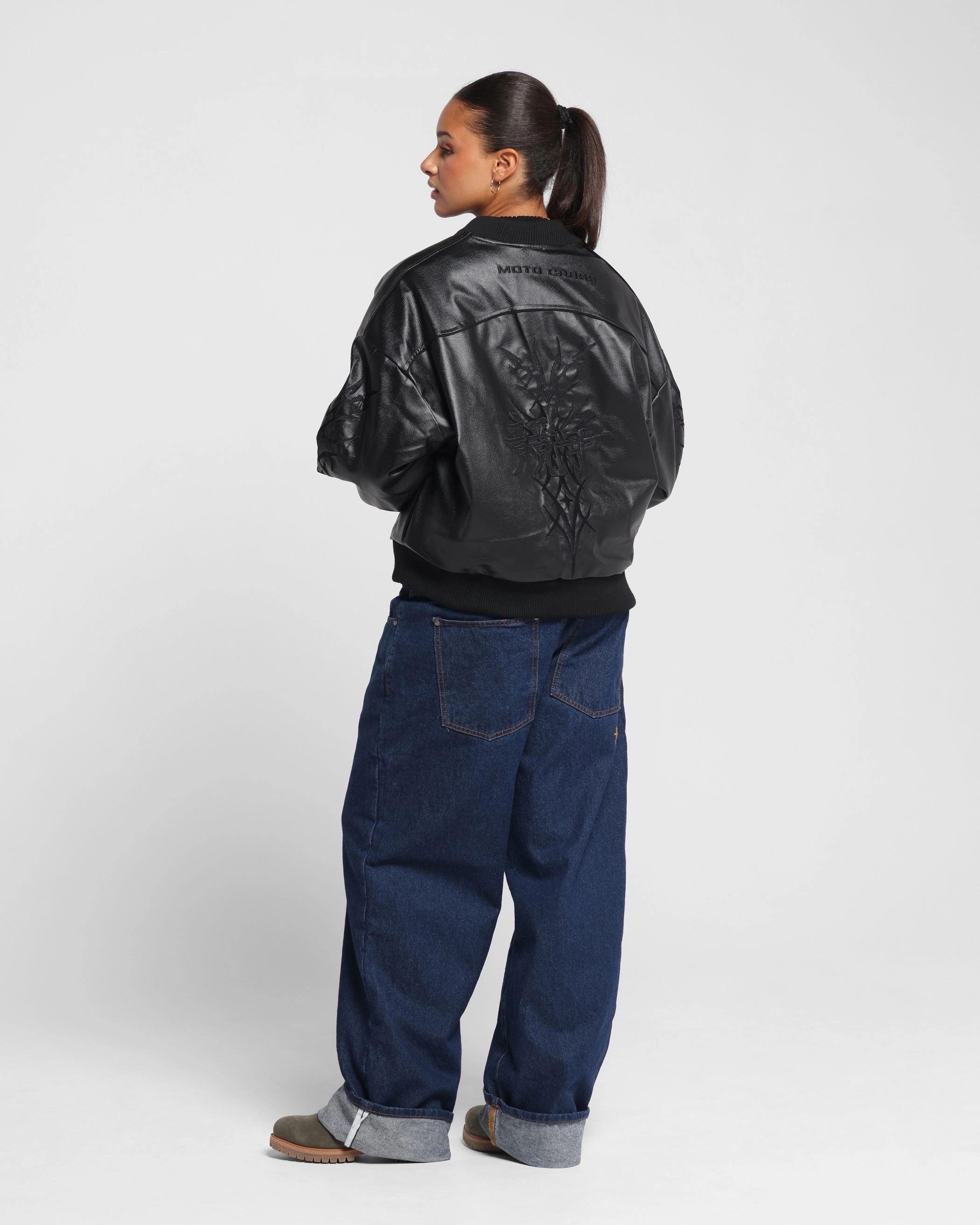 Loiter Tokyo Drift Vegan Leather Jacket Black Nightwear professional