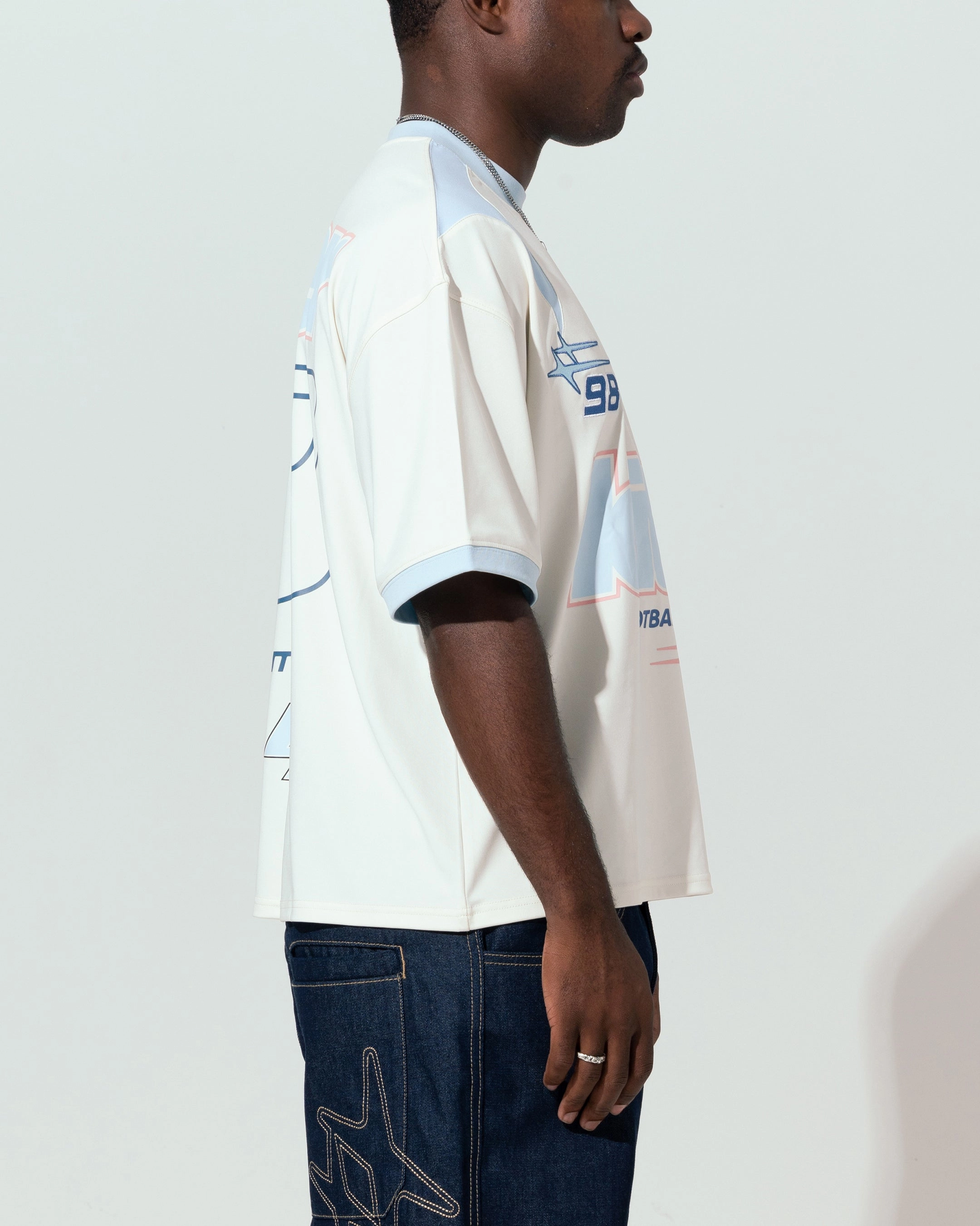 outdoor concert Loiter Tournament Jersey Off White/Blue
