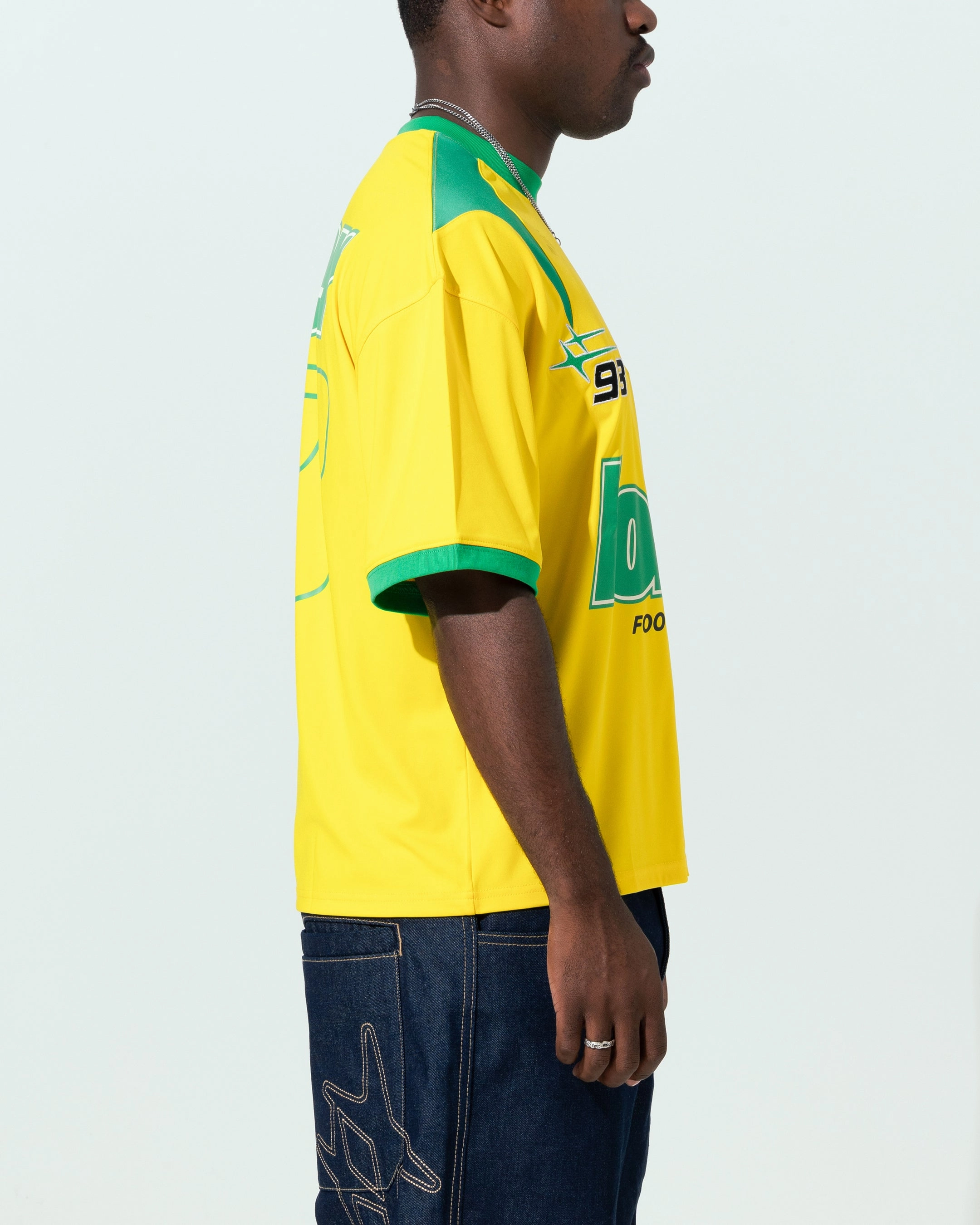 Loiter Tournament Jersey Yellow/Green Sleek Fit