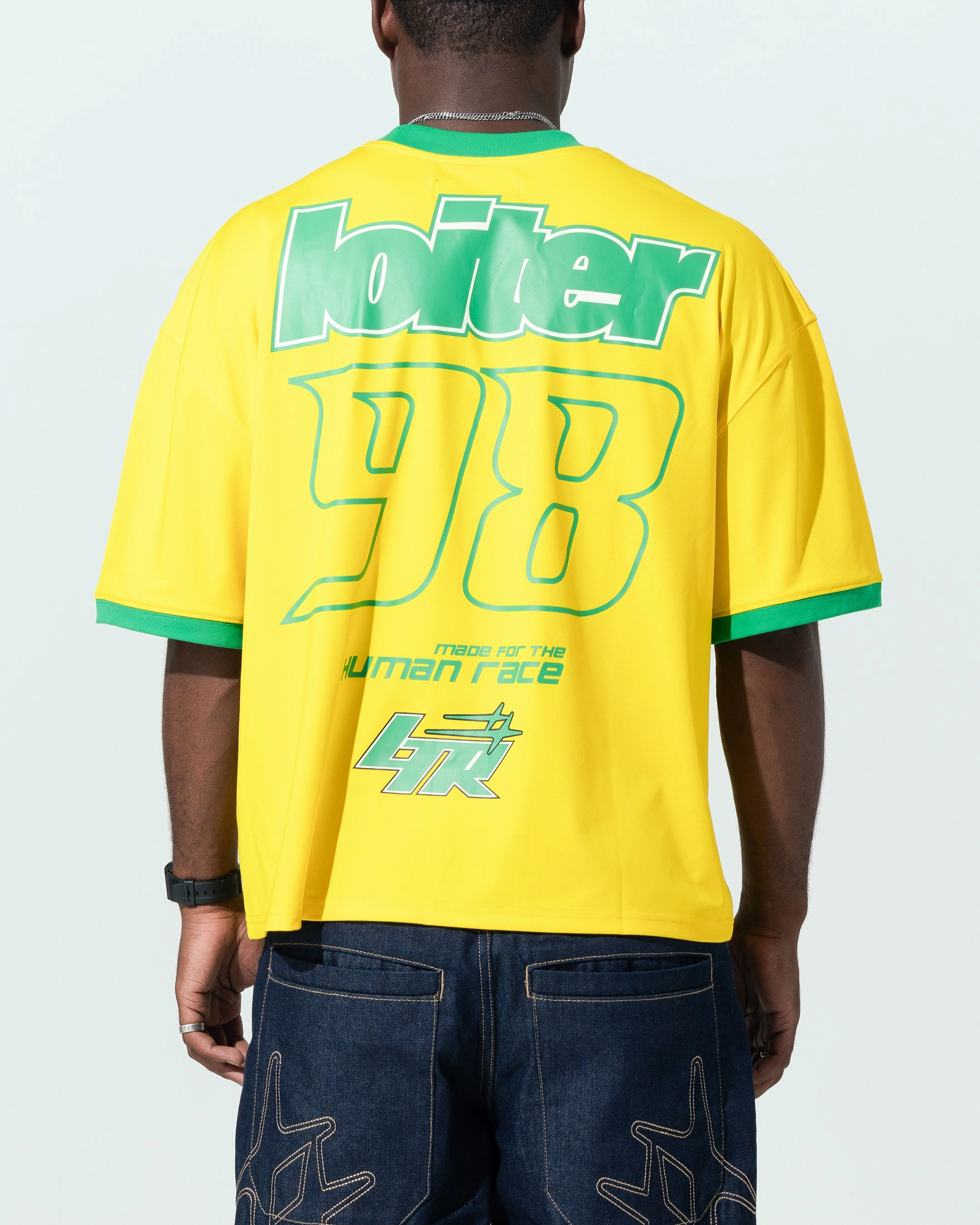 Cozy Essentials Eco Certified Textile Loiter Tournament Jersey Yellow/Green