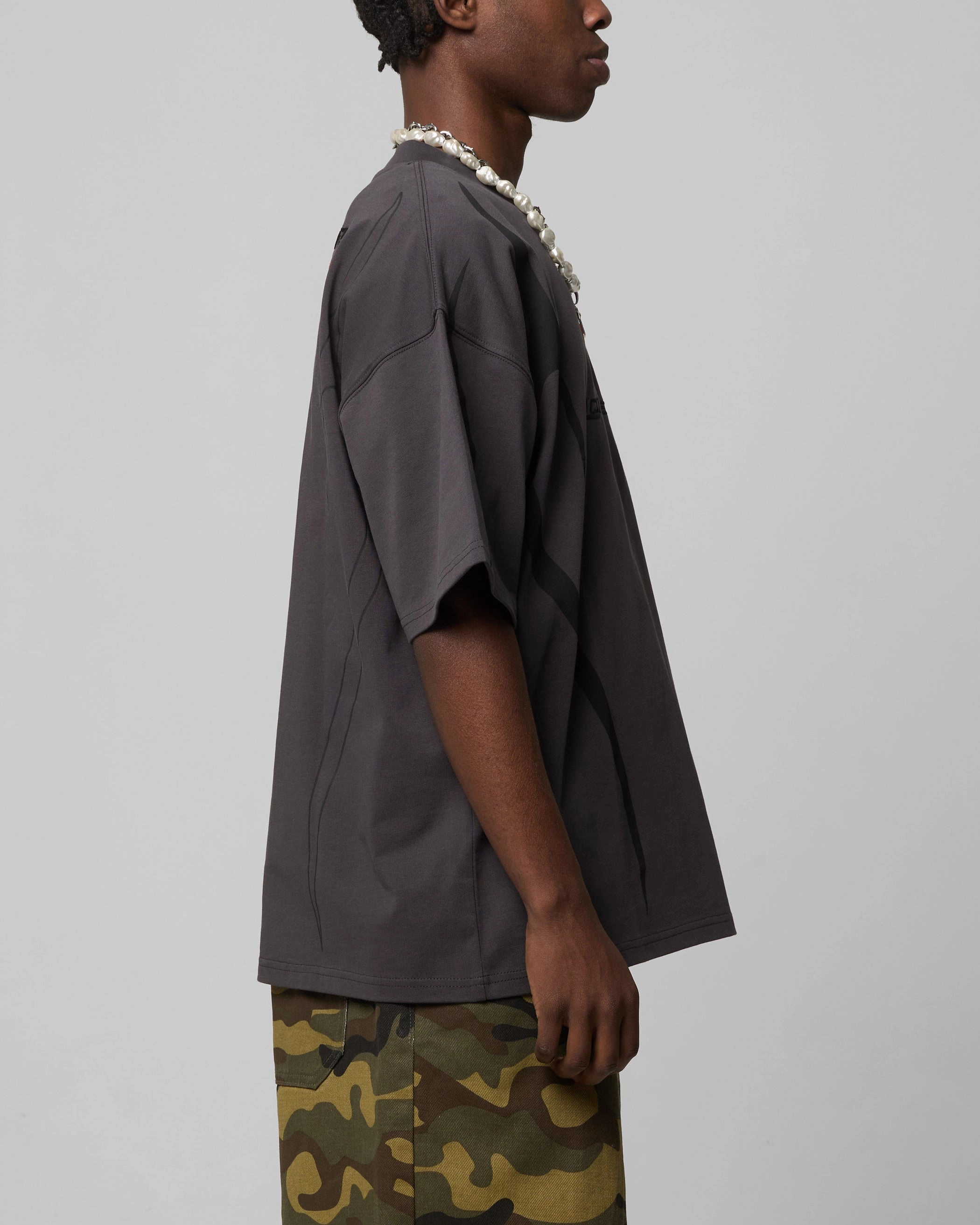 Loiter Trackstar T-Shirt Charcoal Active Lifestyle