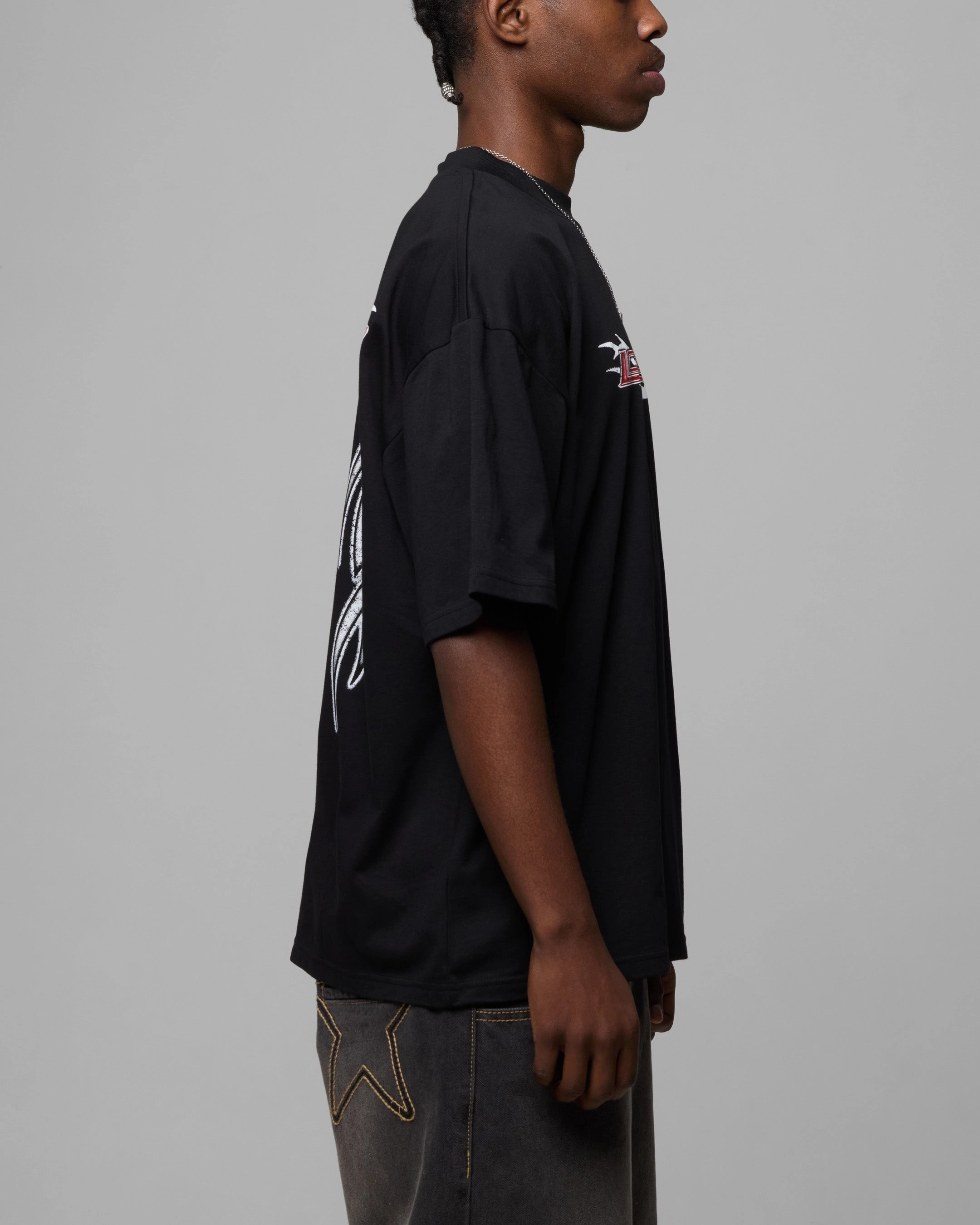 Loiter Tribal Vintage T-Shirt Black Street Style Trend