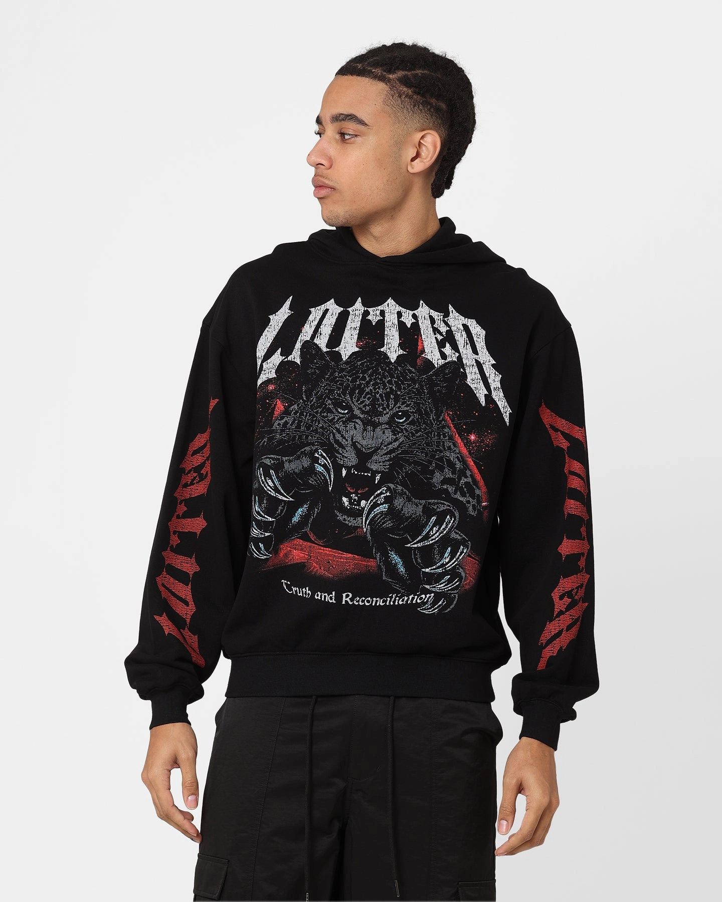 Windproof Technology Sleepwear Loiter Truth Hoodie Black