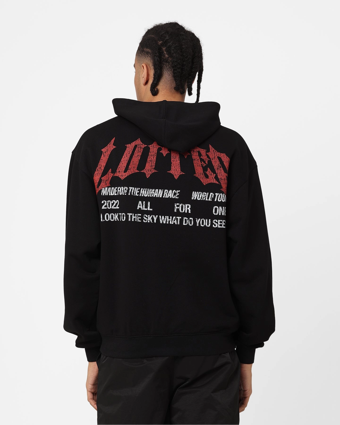 Decal Outdoor Comfort Loiter Truth Hoodie Black