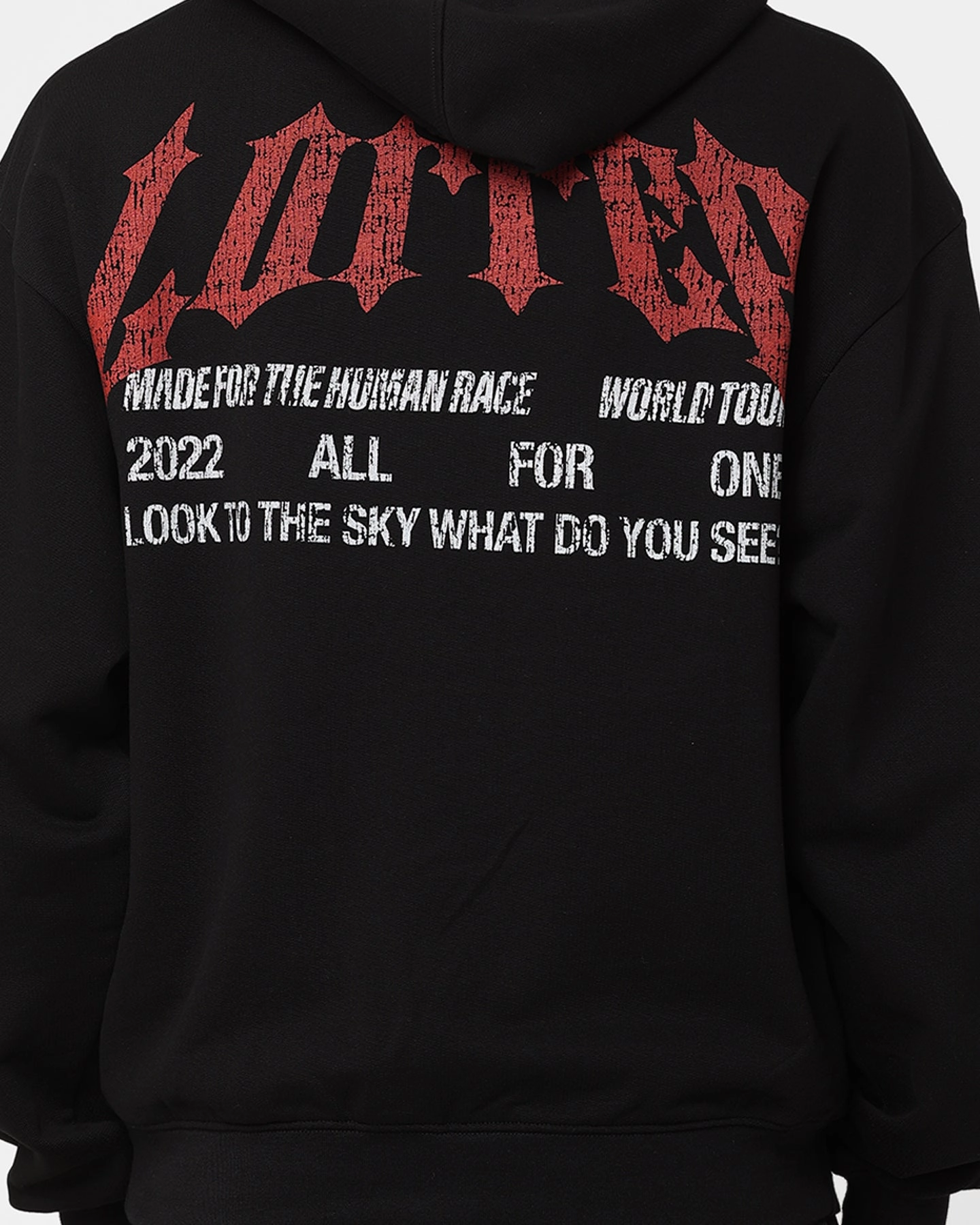 Loiter Truth Hoodie Black Double layer fabric Anti Slip Collar