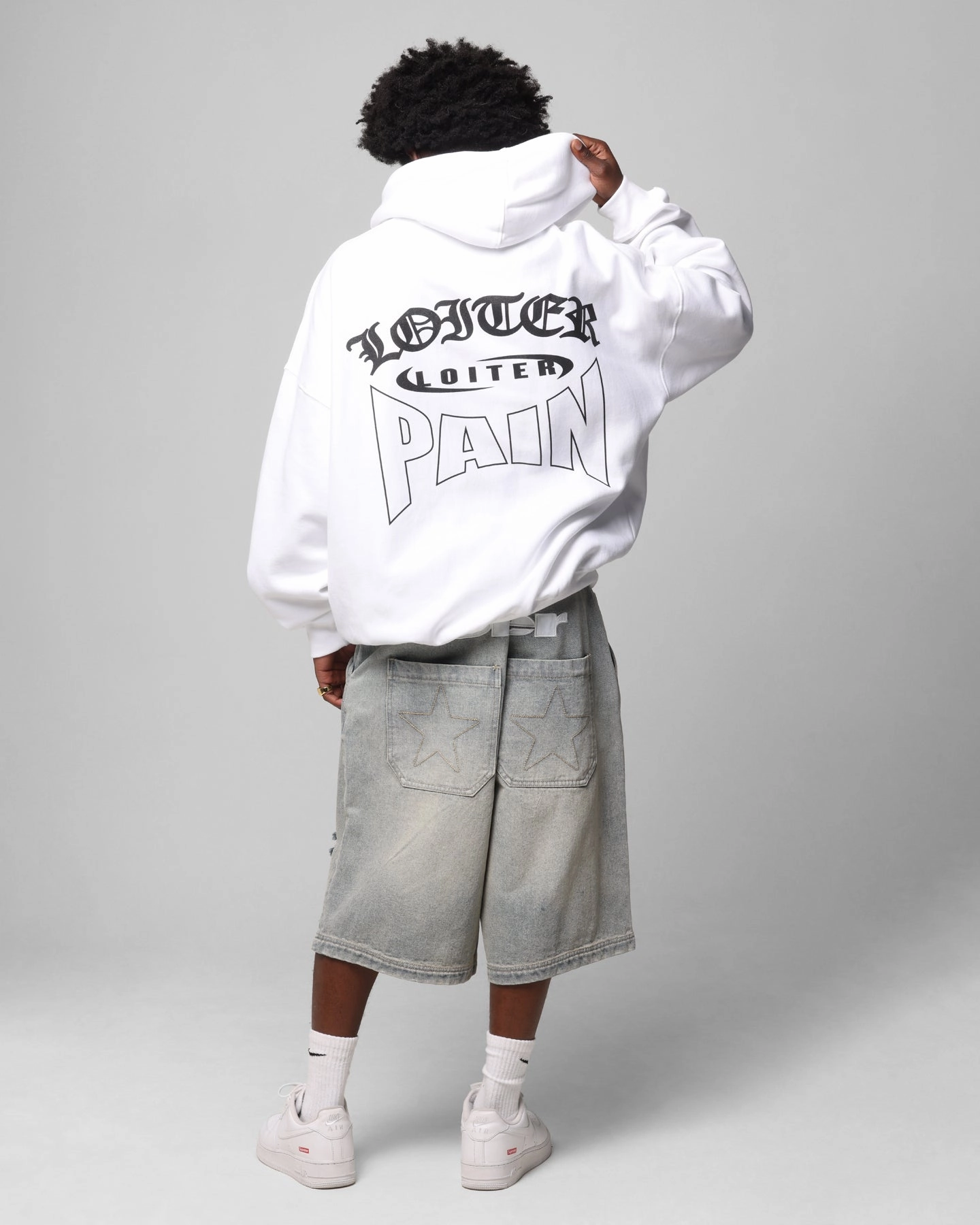 high traffic areas Loiter Ultimate Pain Hoodie White