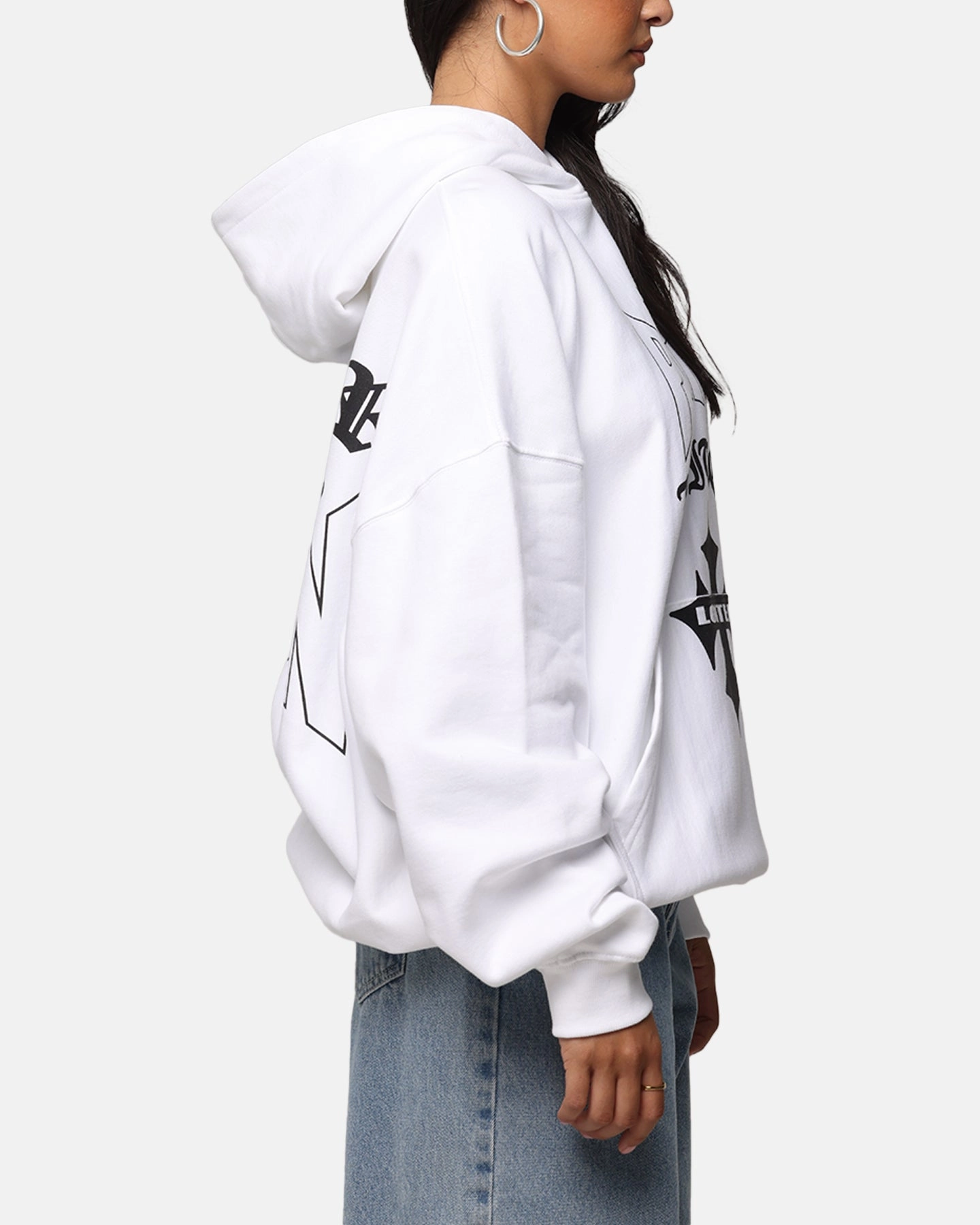Share Determination Loiter Ultimate Pain Hoodie White
