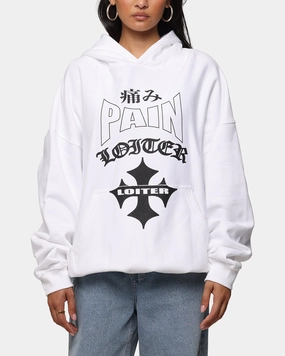 Water Repellent Coating Loiter Ultimate Pain Hoodie White