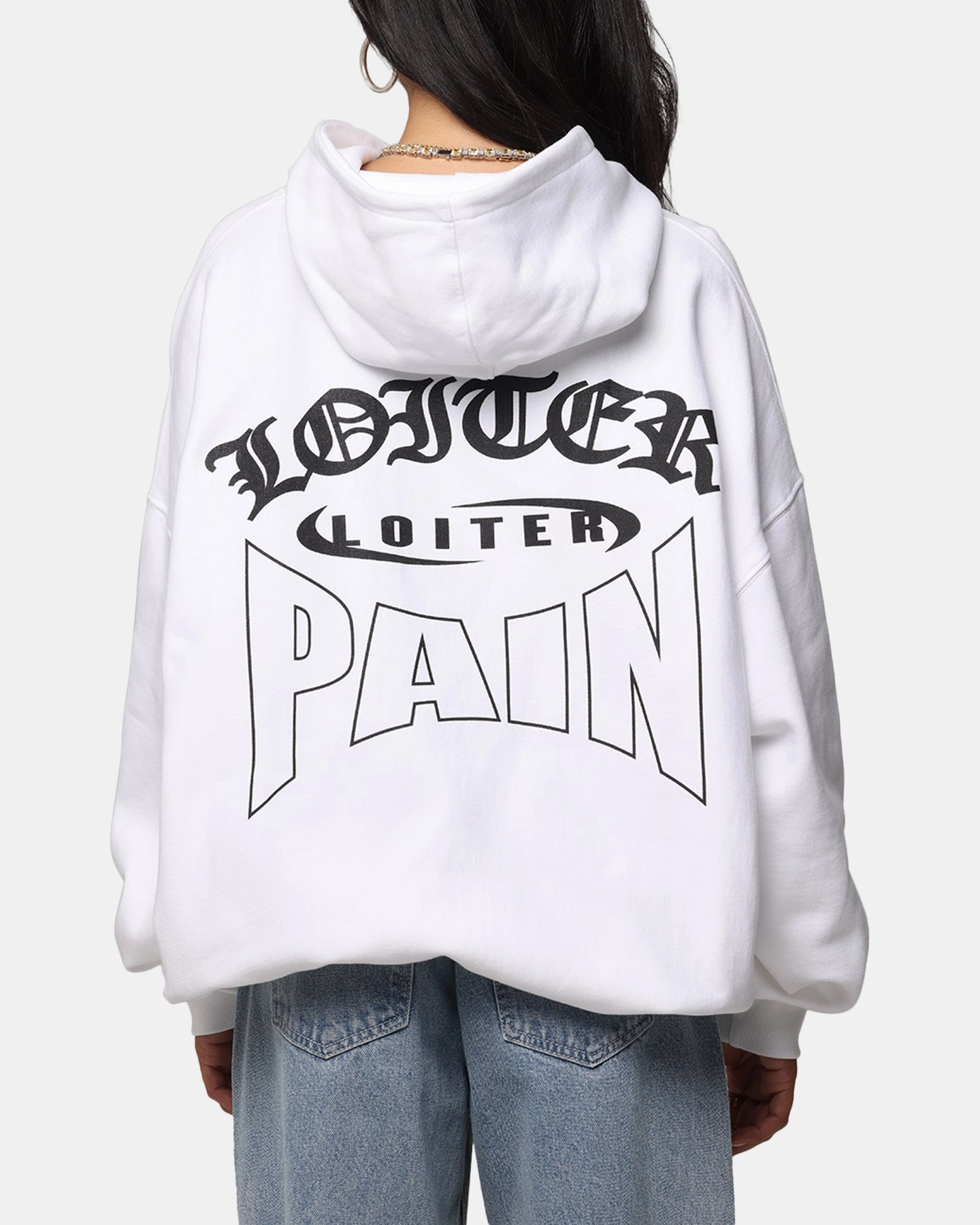 Adventure Ready Comb Loiter Ultimate Pain Hoodie White