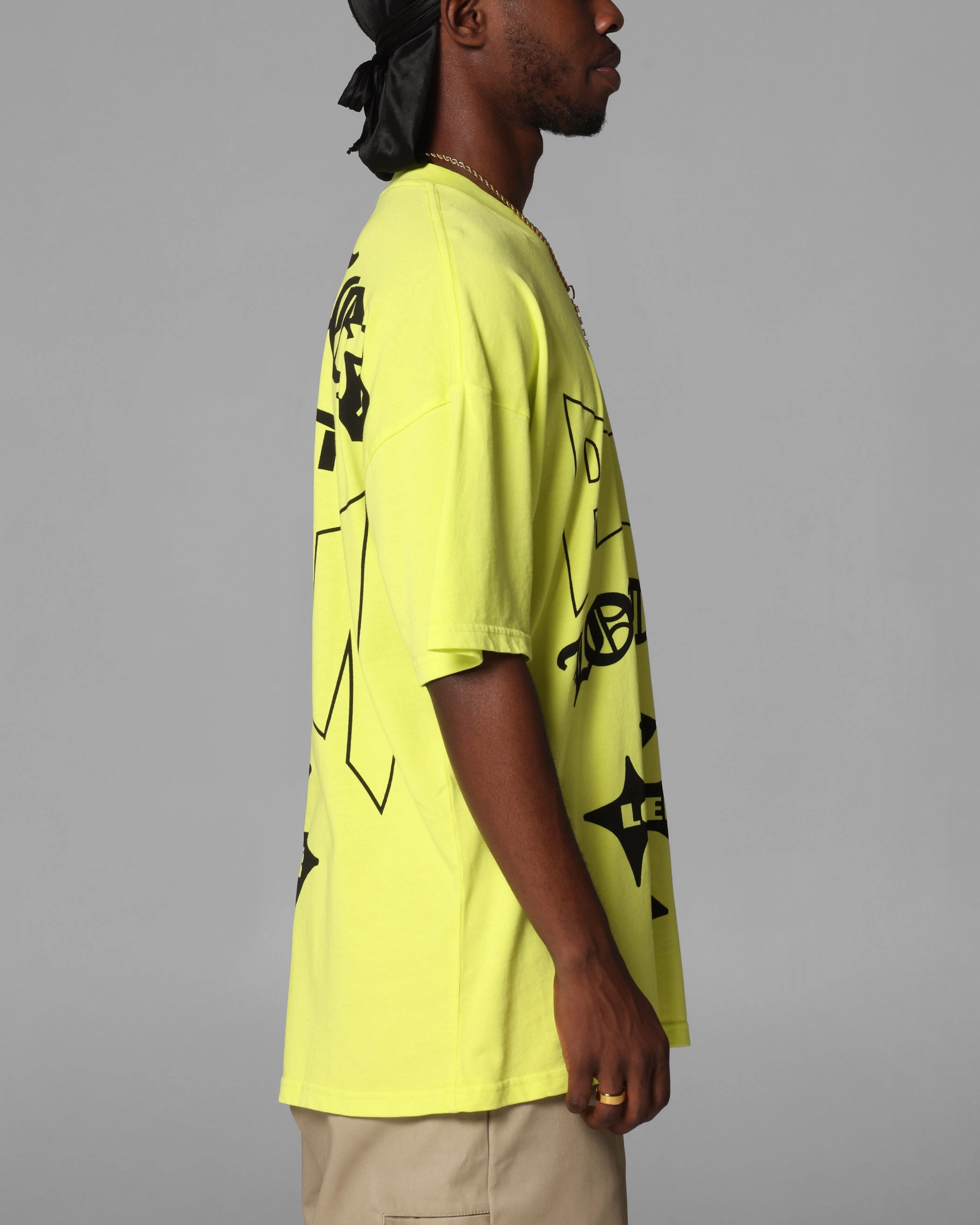 Comfortable texture Fuzz Free Surface Loiter Ultimate Pain T-Shirt Cyber Green