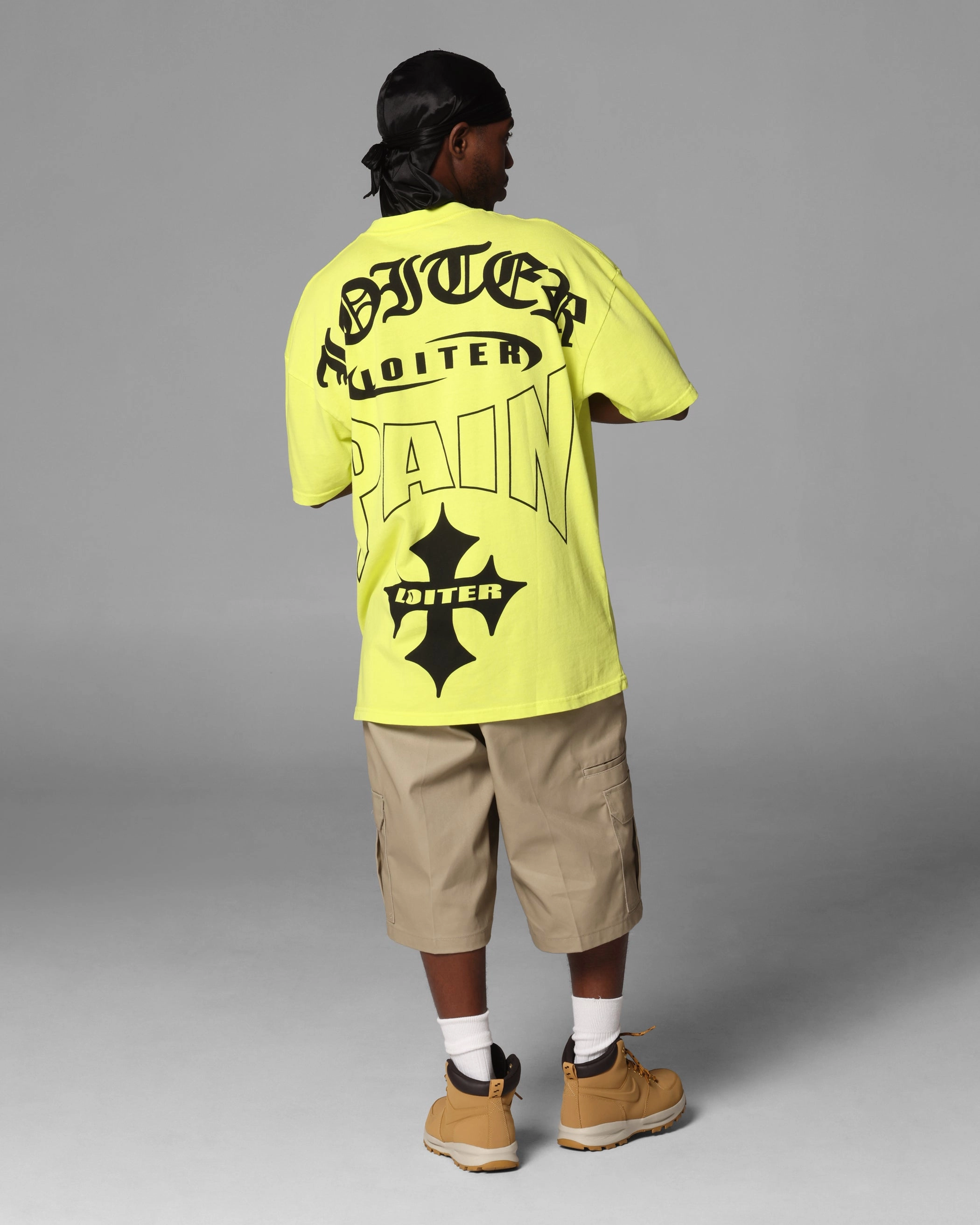 Street Comfort Style Loiter Ultimate Pain T-Shirt Cyber Green
