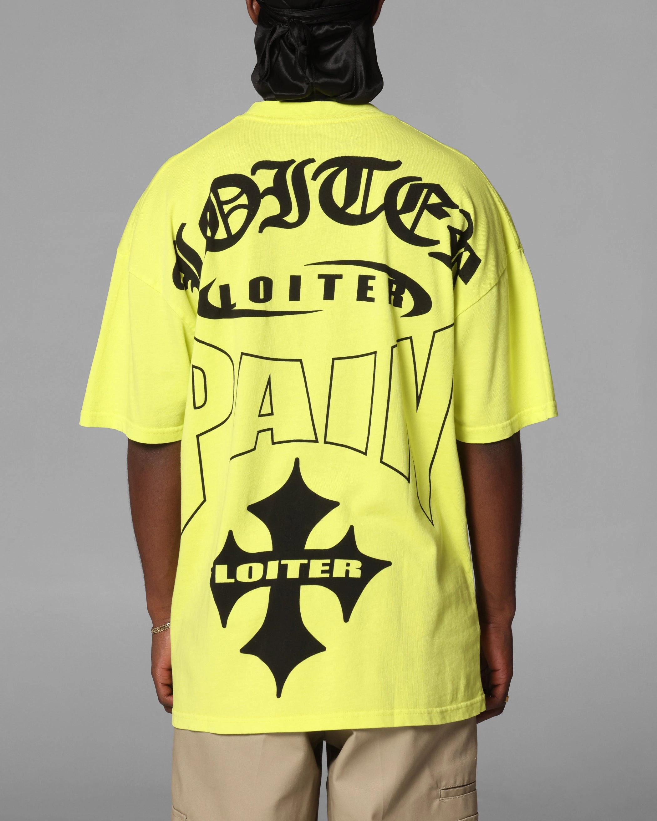 Ultra Soft Blended Textile Comfortable Layer Loiter Ultimate Pain T-Shirt Cyber Green
