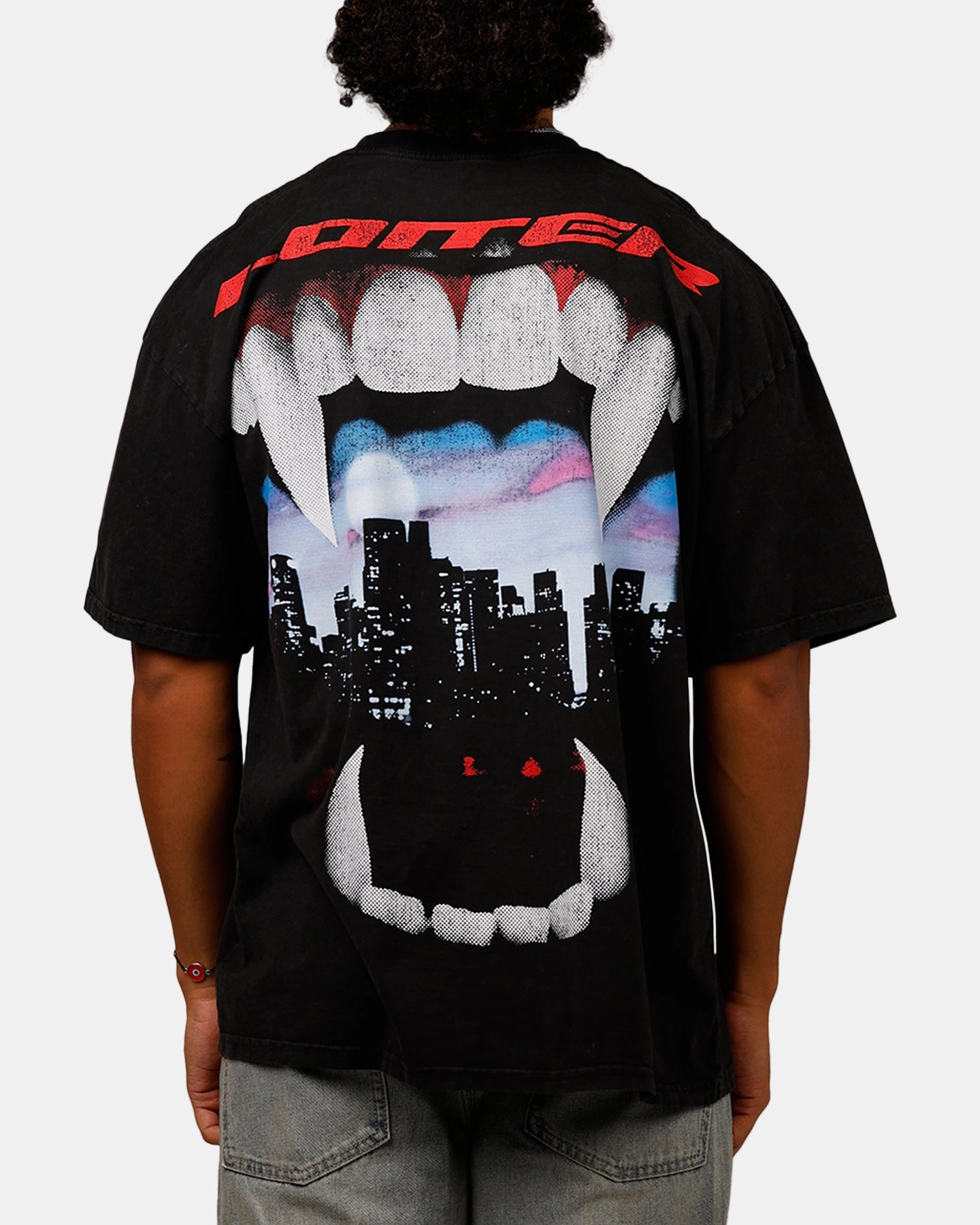 TearResistant Fabric Chilly Day Essentials Loiter Urban Beast Vintage T-Shirt Black Acidwash
