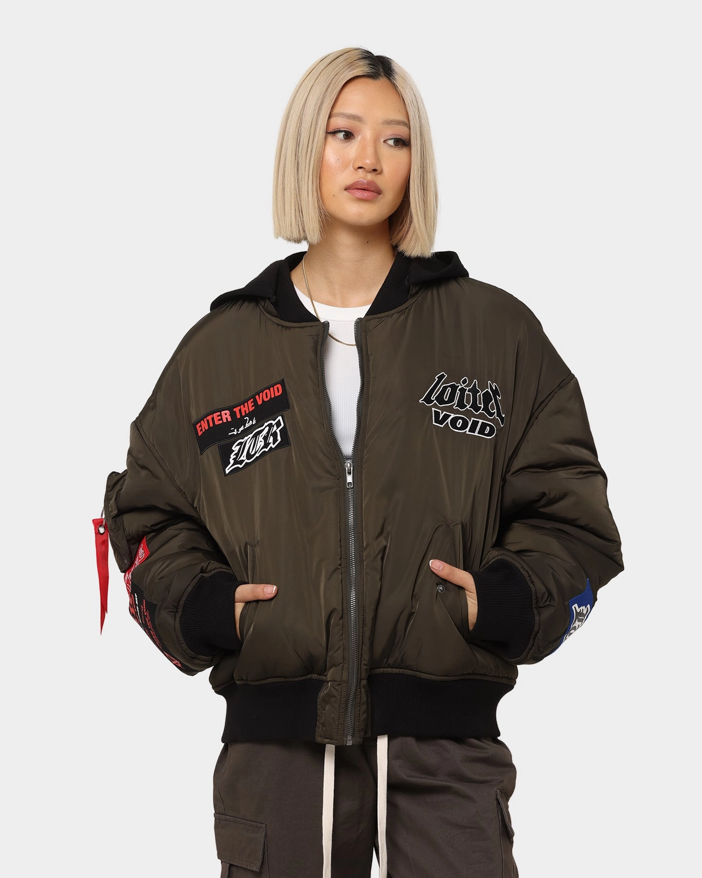 Assist Daily Utility Loiter Void Bomber Jacket Green
