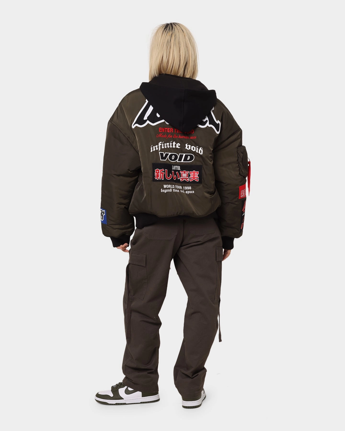 Display Loiter Void Bomber Jacket Green