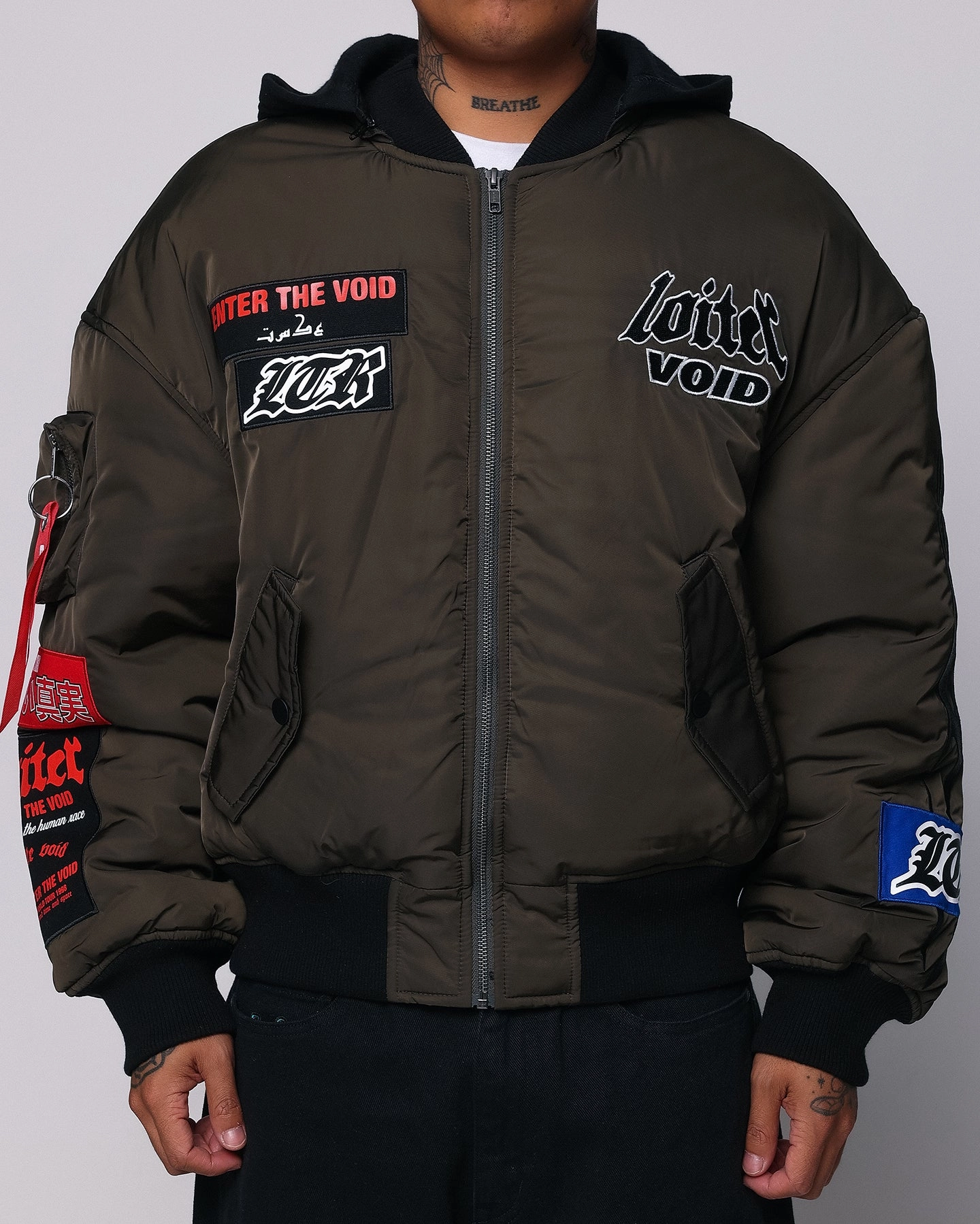 Modern Outdoor Gear Loiter Void Bomber Jacket Green
