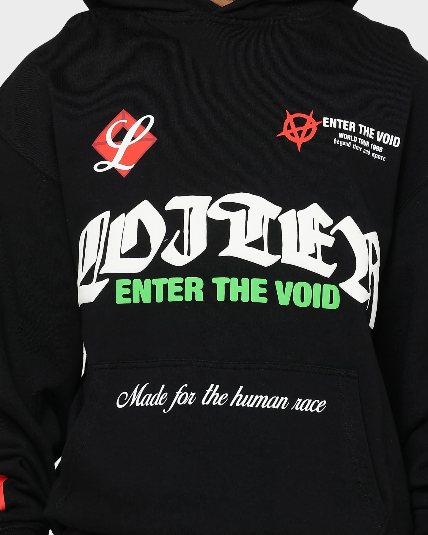 Compression Panels Loiter Void Multi Logo Hoodie Black/Multi