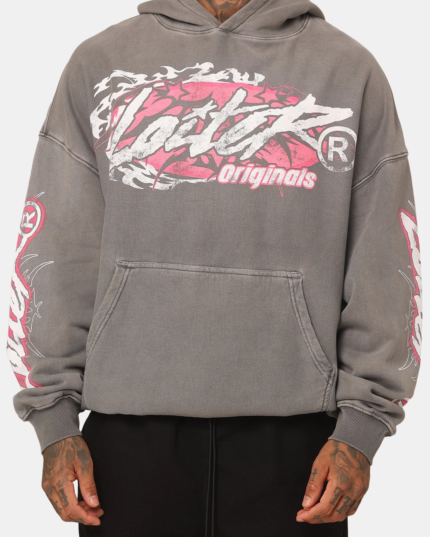 Likelihood Loiter Wave Break Vintage Hoodie Charcoal