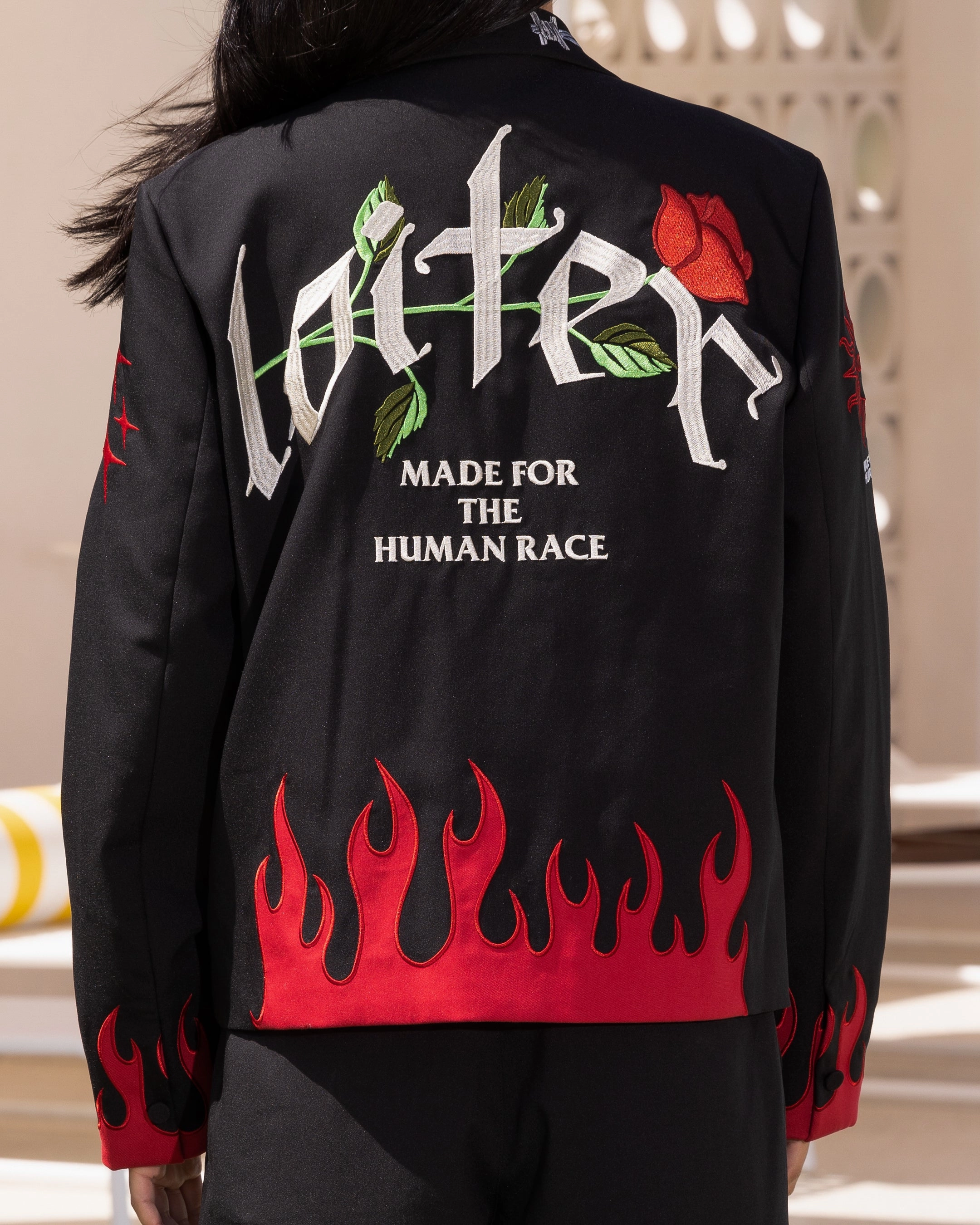 Loiter Western Blazer Jacket Black Performance Ready