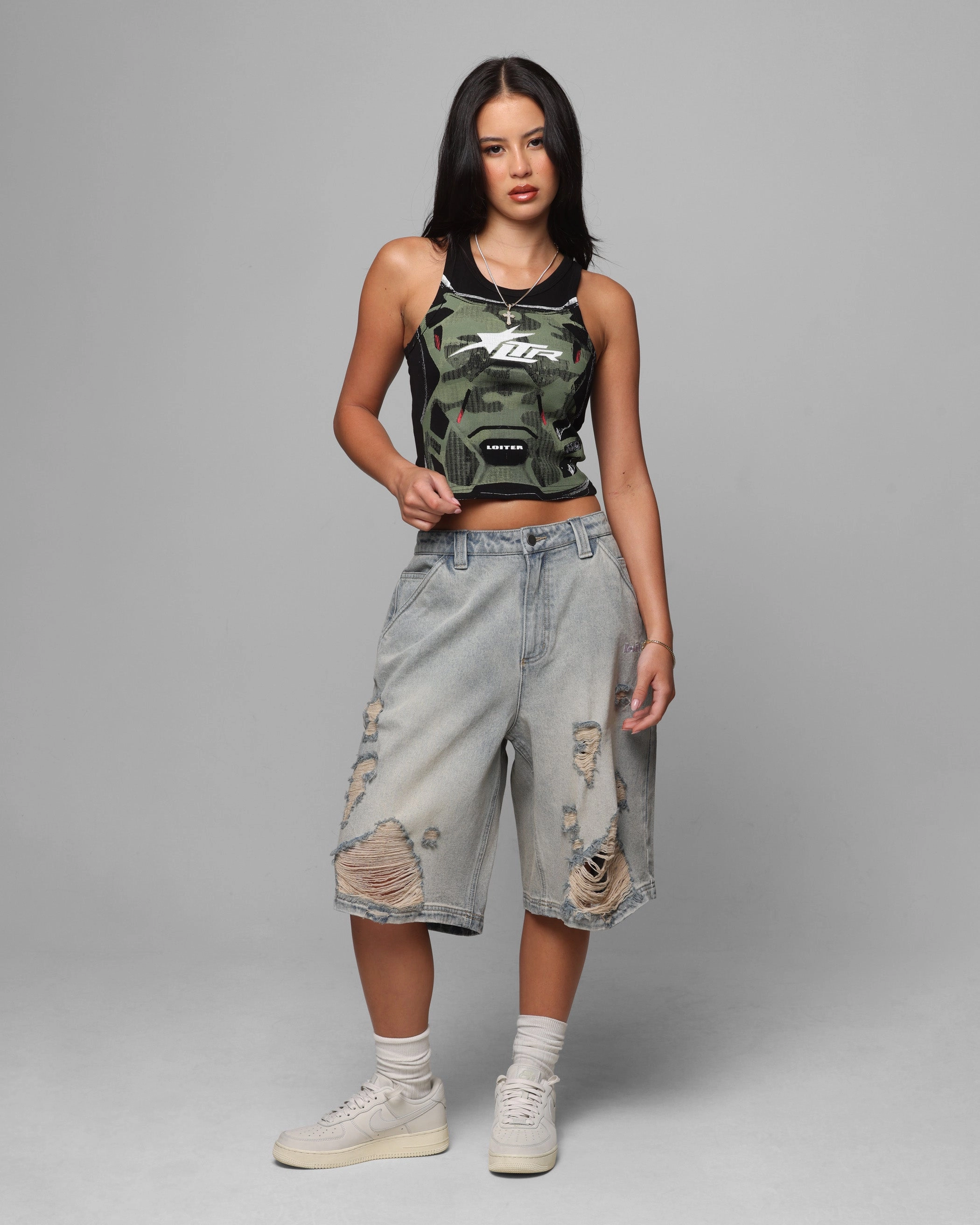 Loiter Women's Motorsport Tank Black Performance Improvement