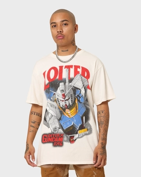 Daily Outfit Style Loiter X Gundam Gundam Vintage T-Shirt Off White
