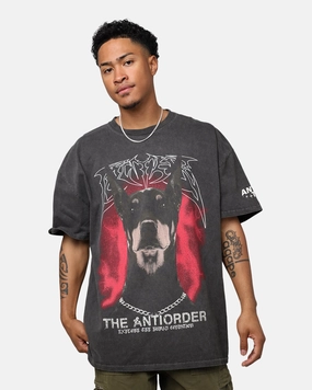 Everyday Style Trend Loiter X The Anti Order Anti Tour Vintage T-Shirt Black Wash
