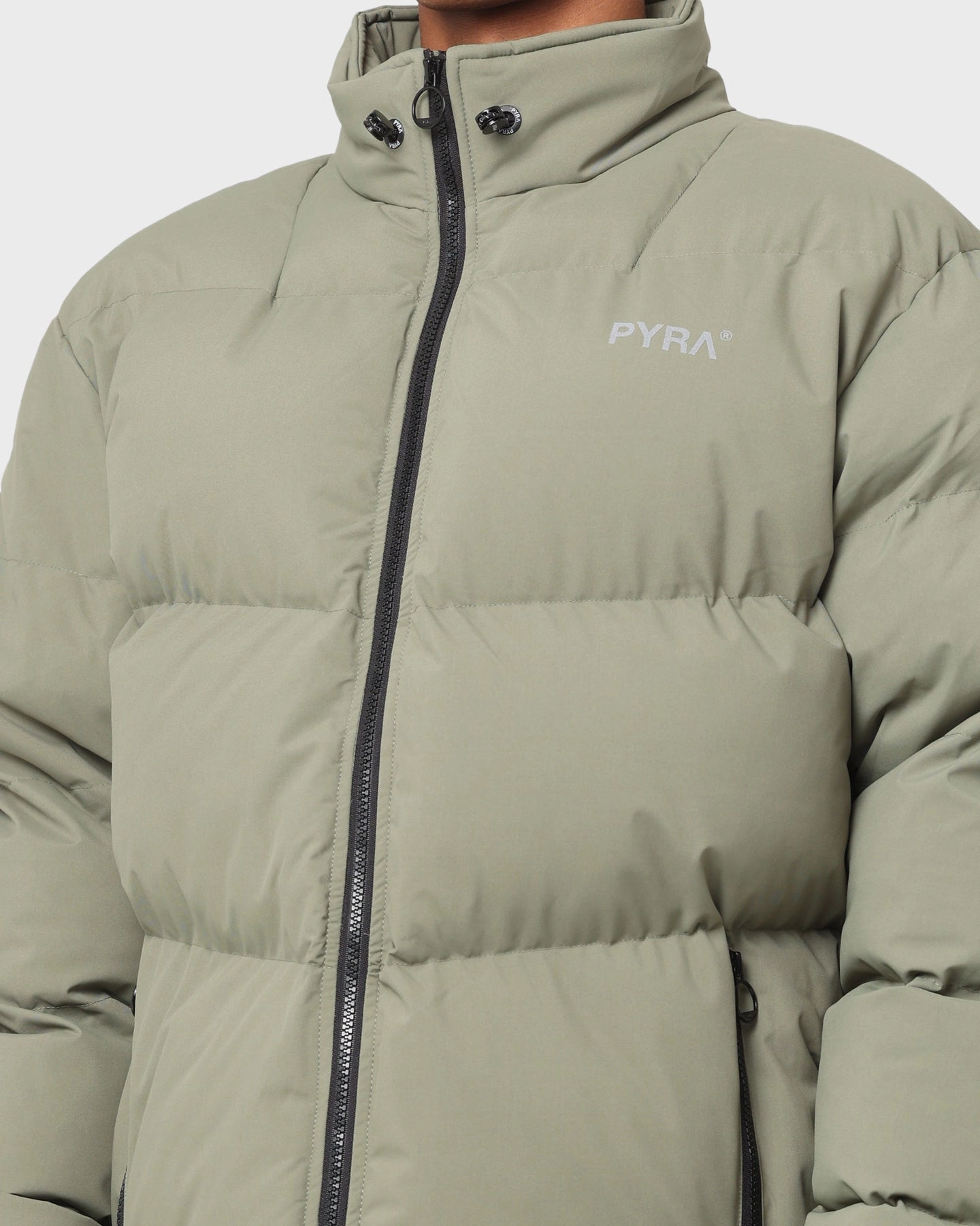 heirloom work - from - home PYRA Padded Puffa Jacket Olive Green