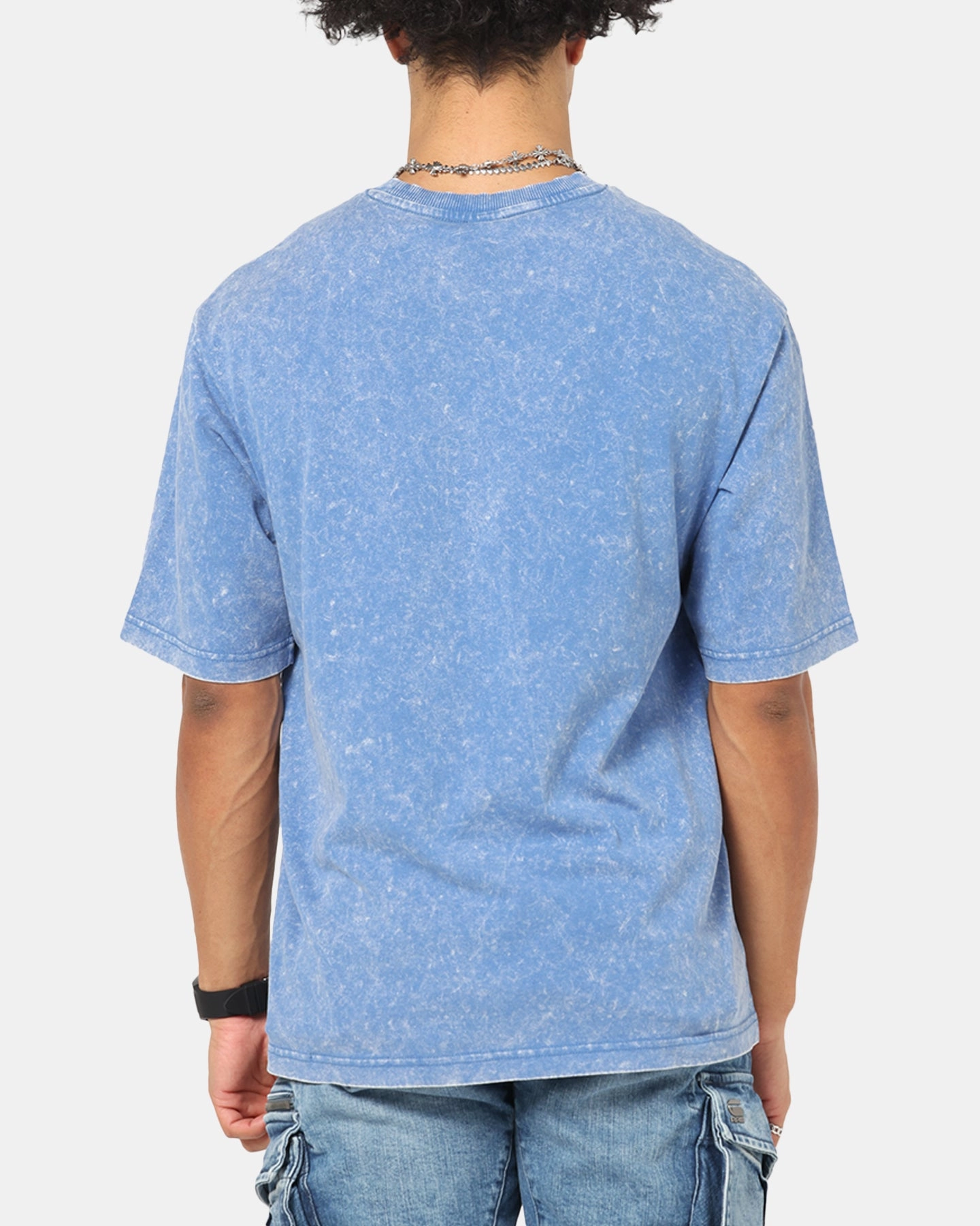 Easy-to-Style Top MoistureControlFibers G-Star Acid Wash Boxy T-Shirt Blue