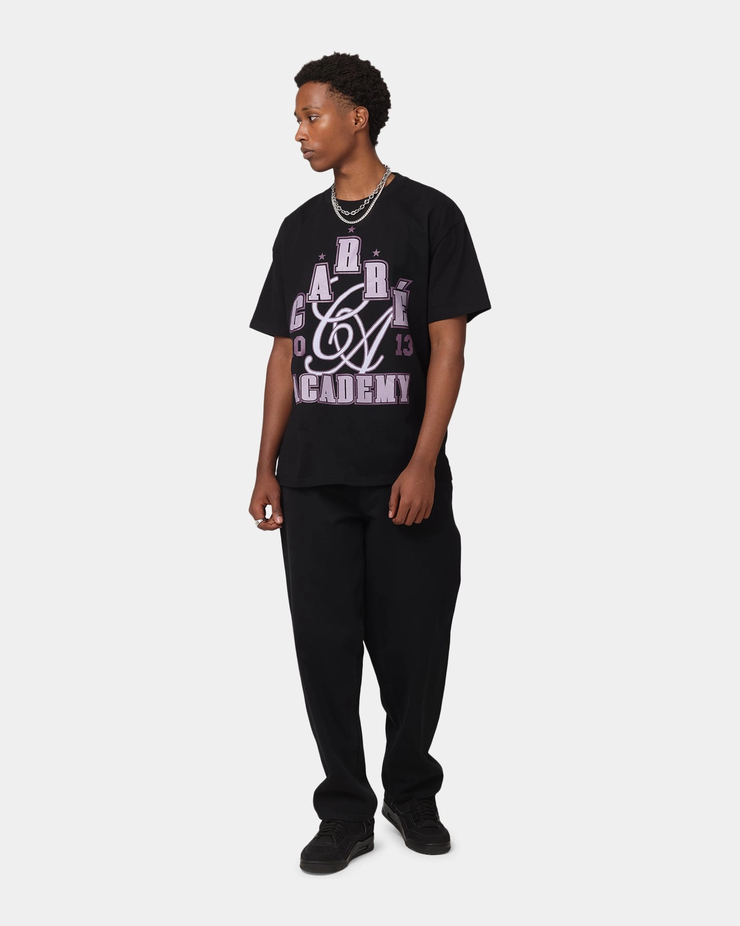 Carre Rising Heavy T-Shirt Black Timeless Piece