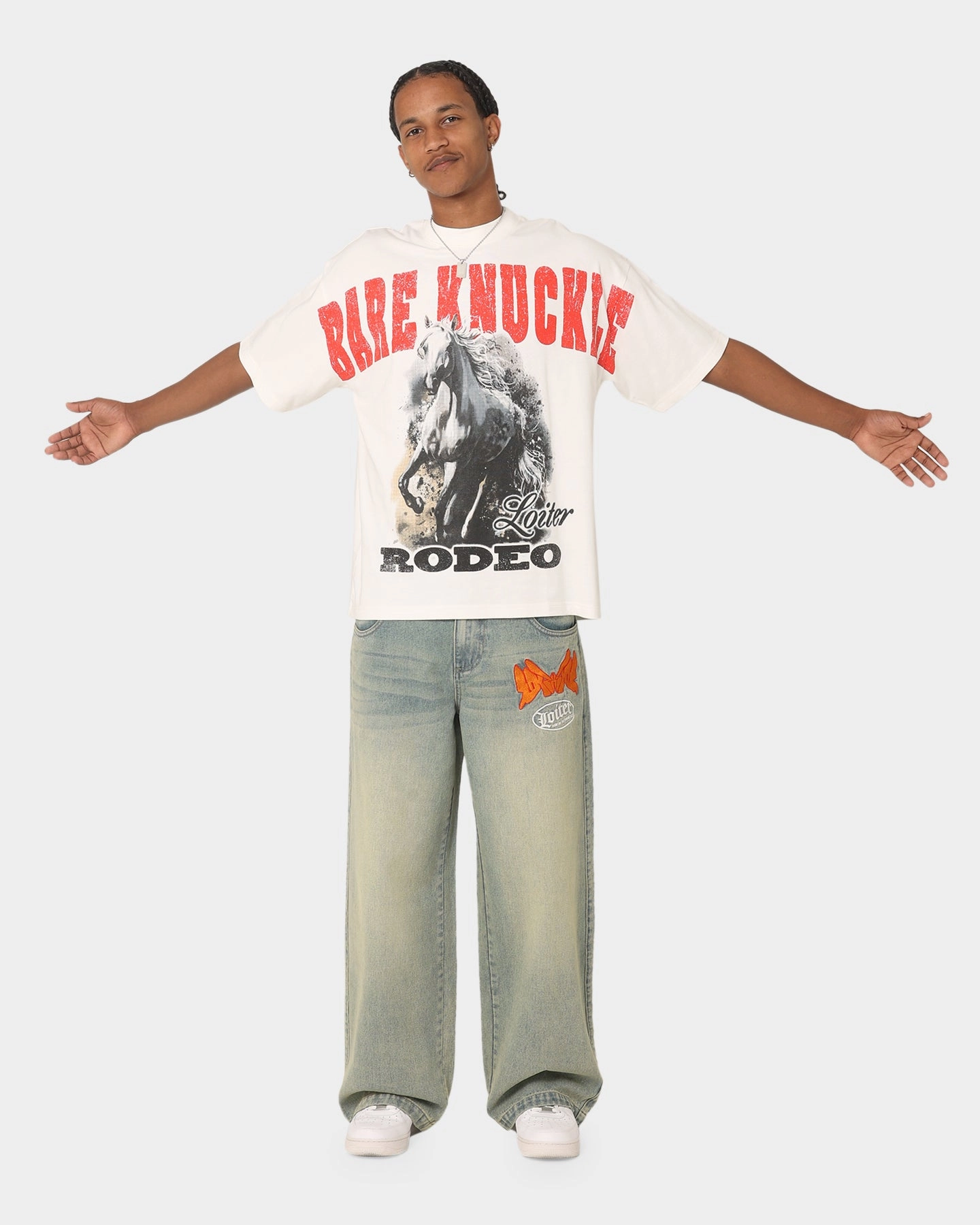 Loiter Frontier Vintage T-Shirt Off White Breathable Wearable Outdoor Comfort Style