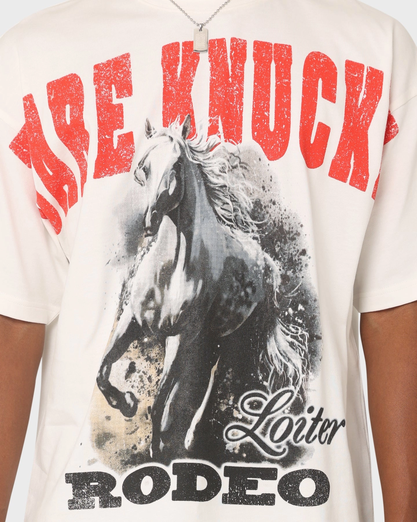 Loiter Frontier Vintage T-Shirt Off White Fresh and Cool