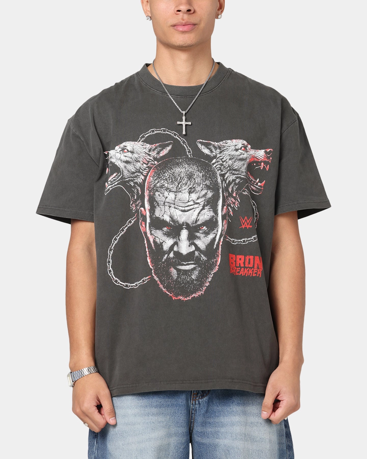 Light and Breathable Culture Kings X WWE Ron Breaker Heavy T-Shirt Black Wash